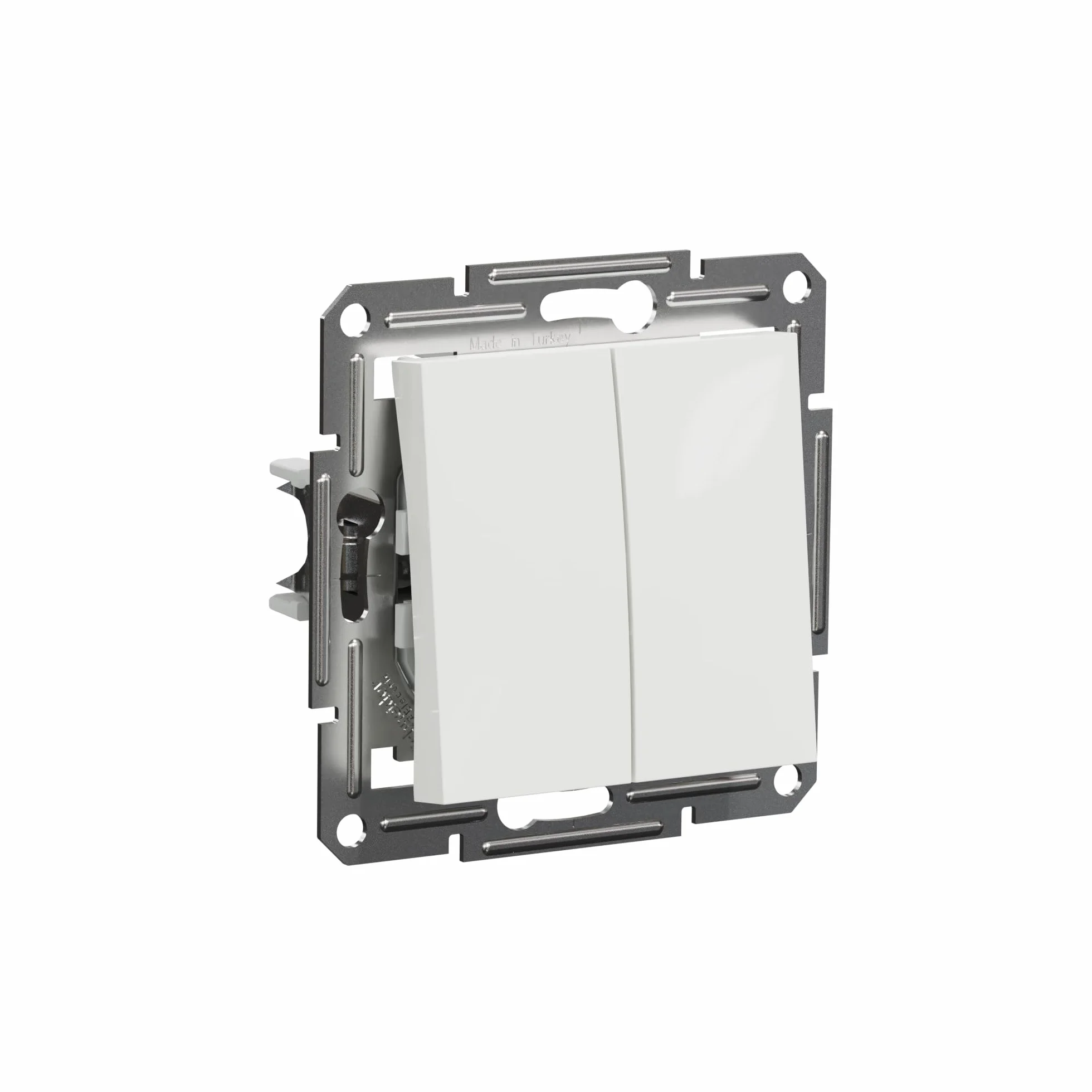 Schneider Electric Asfora EPH0670121D przełącznik podwójny. podtynkowy 10 AX- 250 V, zaciski wtykowe, biały