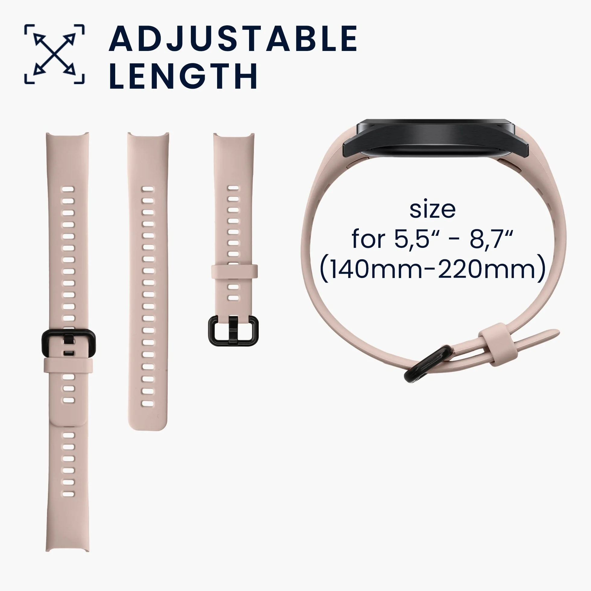 kwmobile Pasek kompatybilny z zegarkiem Huawei Band 4, 2 x zapasowy silikonowy pasek do zegarka