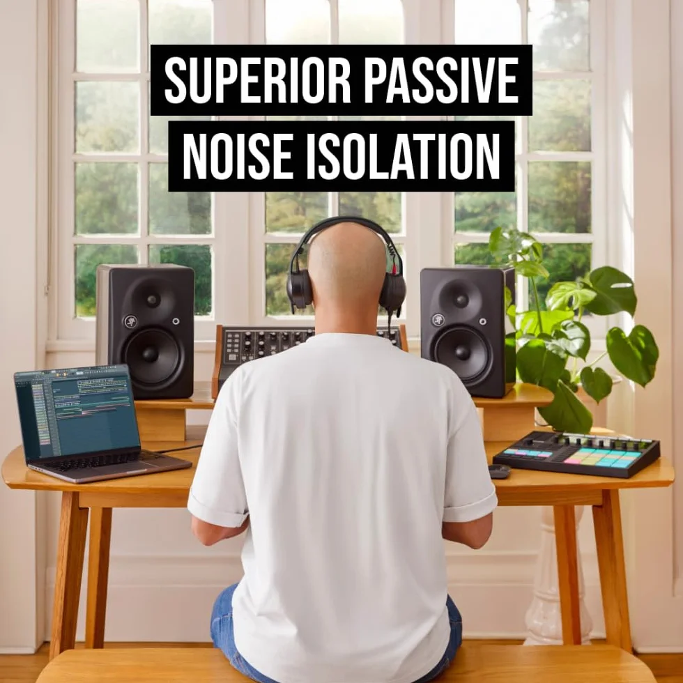 RØDE NTH-50 Profesjonalne słuchawki DJ nauszne przewodowe | Trwałe, wygodne, Hi-Fi audio | Muzycy, filmowcy, twórcy (Czarny)