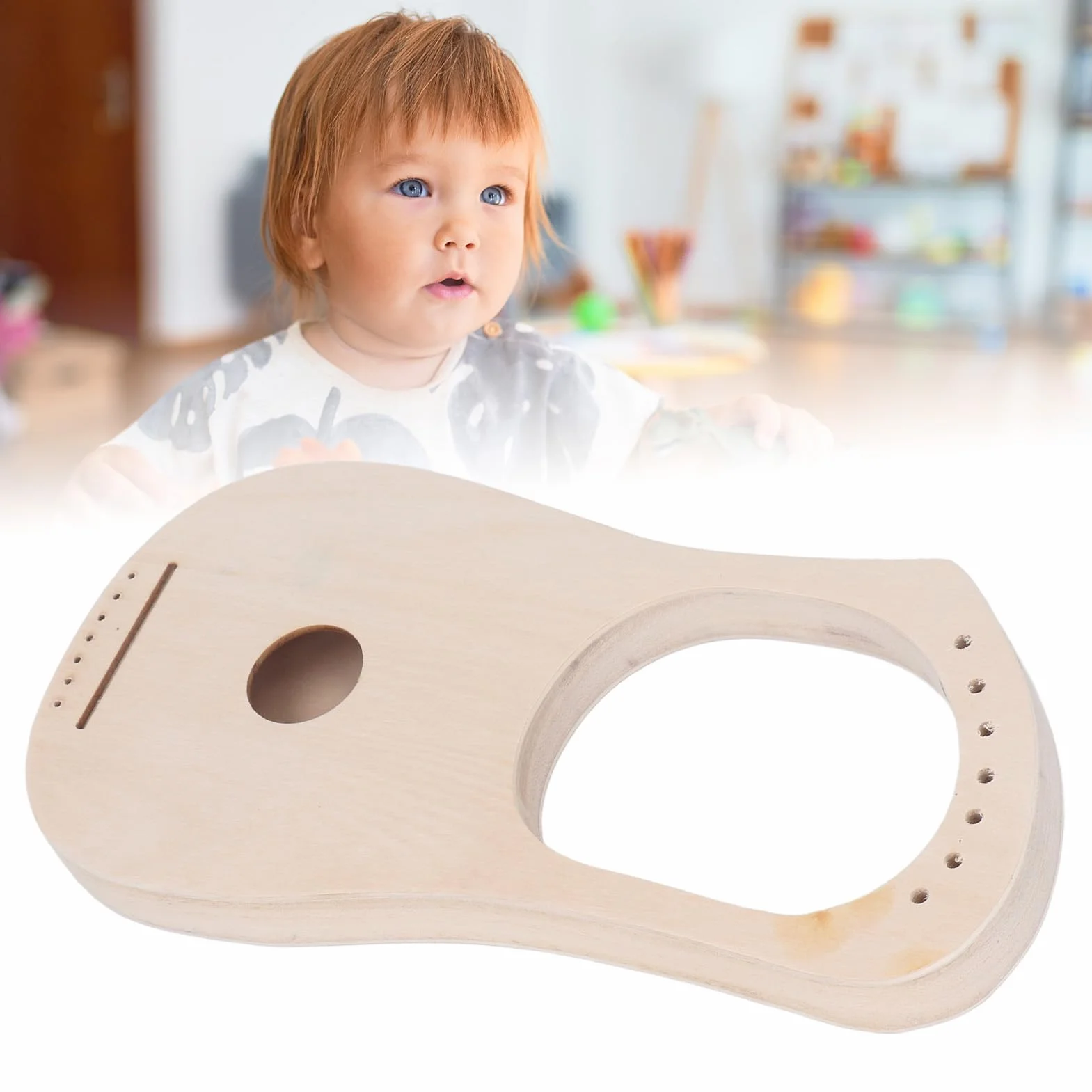 7-strunowa Harfa Lirowa, Regulowane Strojenie Trwała Lipa i Metalowy Instrument Lirowy Kompletny, Wstępnie Nawiercony dla Dzieci DIY