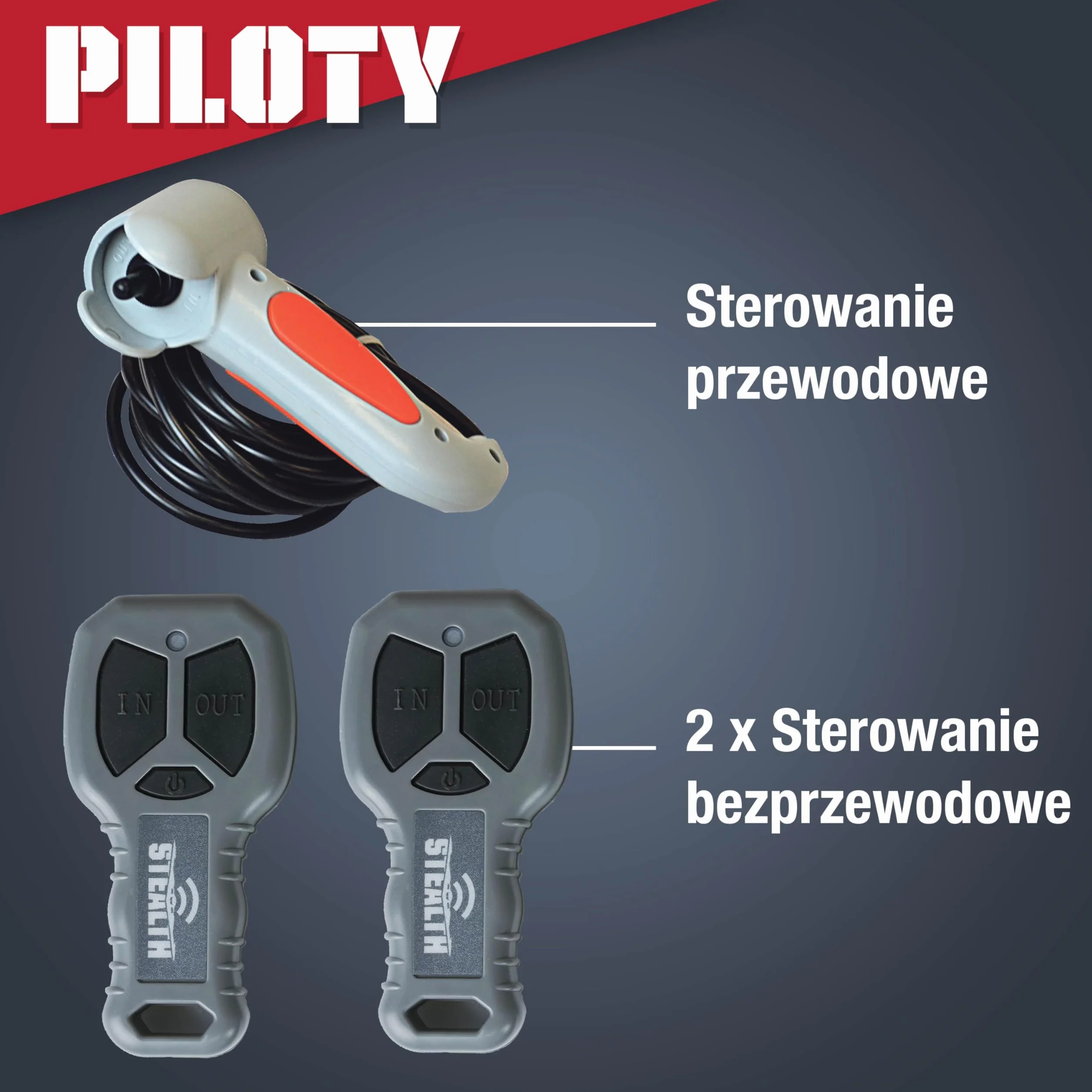 Stealth Winches Elektryczna wciągarka 3500lb/1588 kg 12 V Budżet bezprzewodowego odzyskiwania - Mocny silnik nawinięty - Pełna stalowa przekładnia - Heavy Duty Solenoid, płyta montażowa, bezprzewodowe
