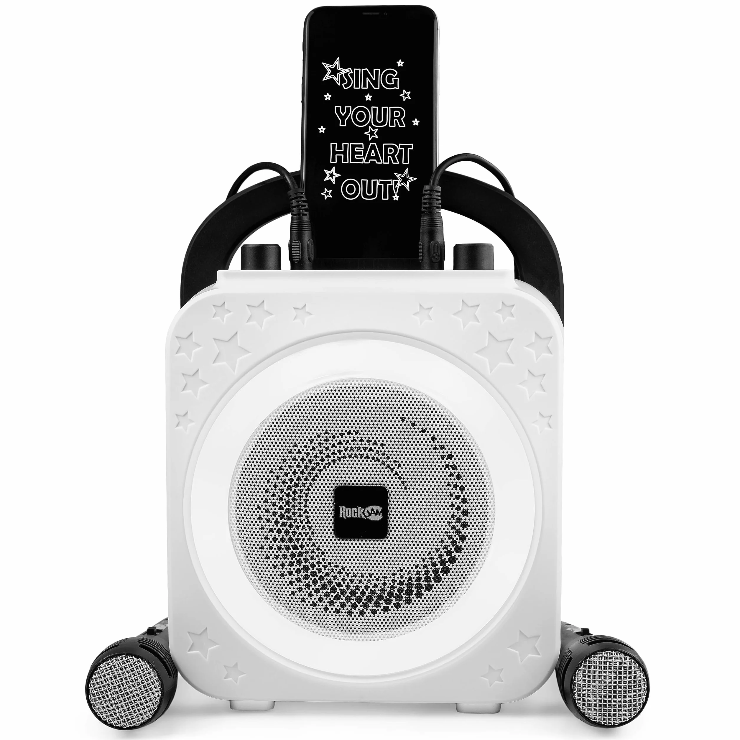RockJam Bluetooth urządzenie do karaoke z dwoma mikrofonami