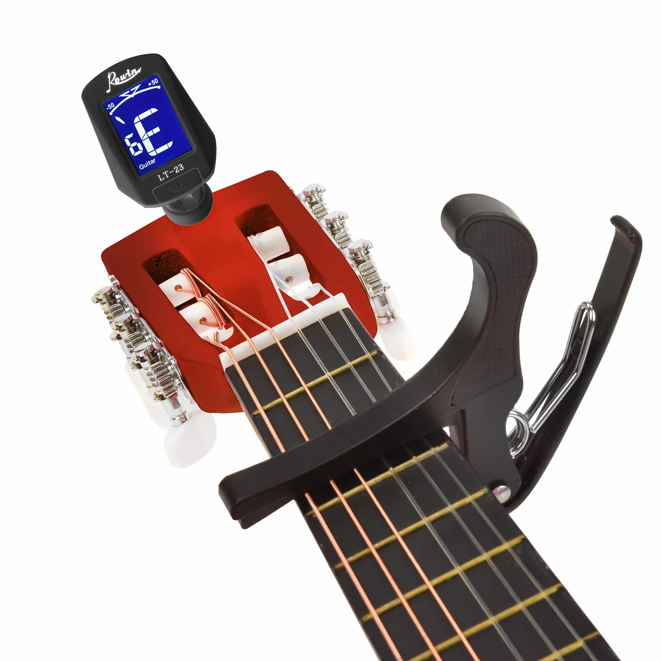 Drewniana gitara dla leworęcznych, 30 cali, z futerałem i akcesoriami, dla dzieci, dziewcząt, chłopców, nastolatków, początkujących (drewno)