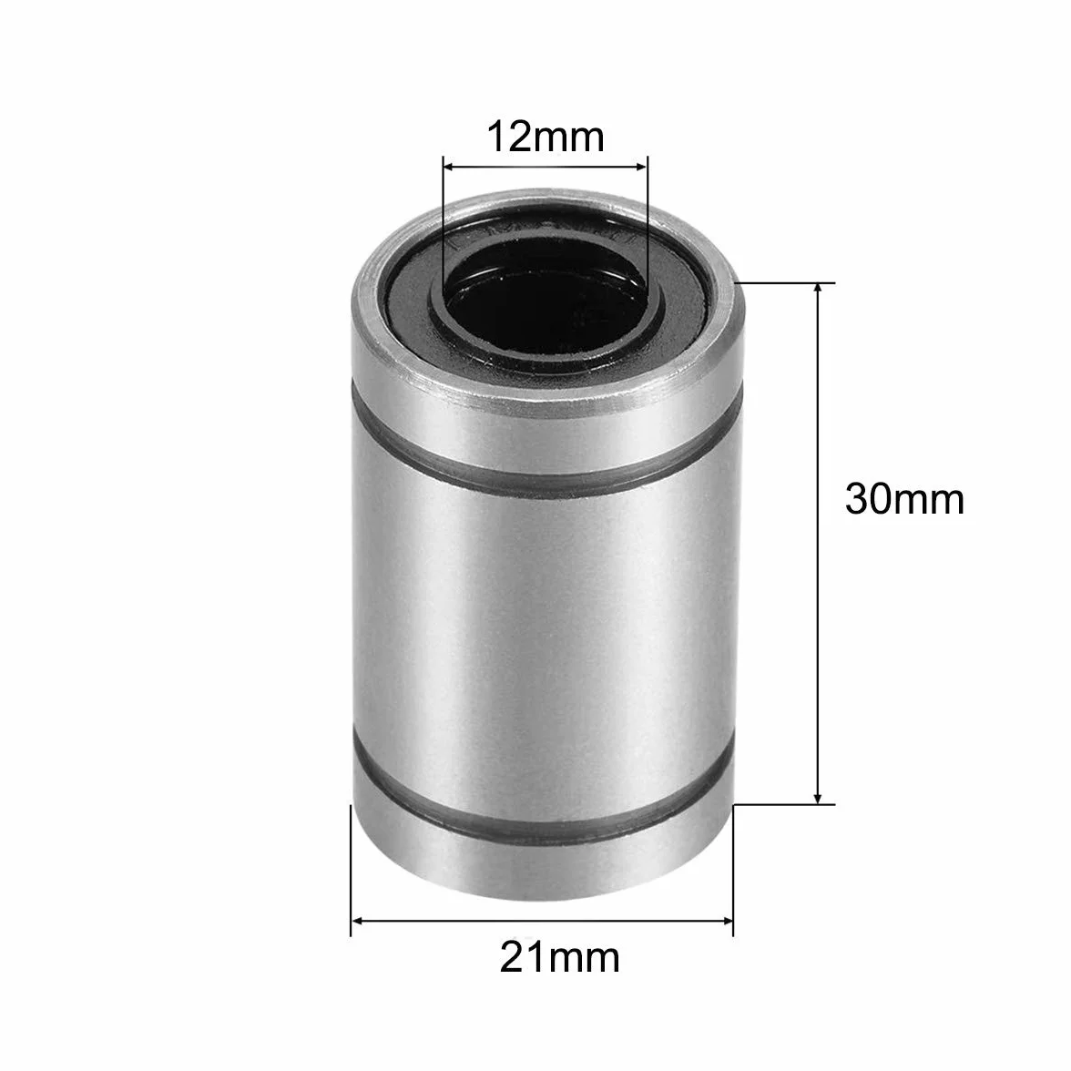 Liniowe łożysko kulkowe 12 szt. LM12UU 12 mm tuleja ślizgowa łożyska kulkowego ruchu liniowego do drukarki 3D CNC części