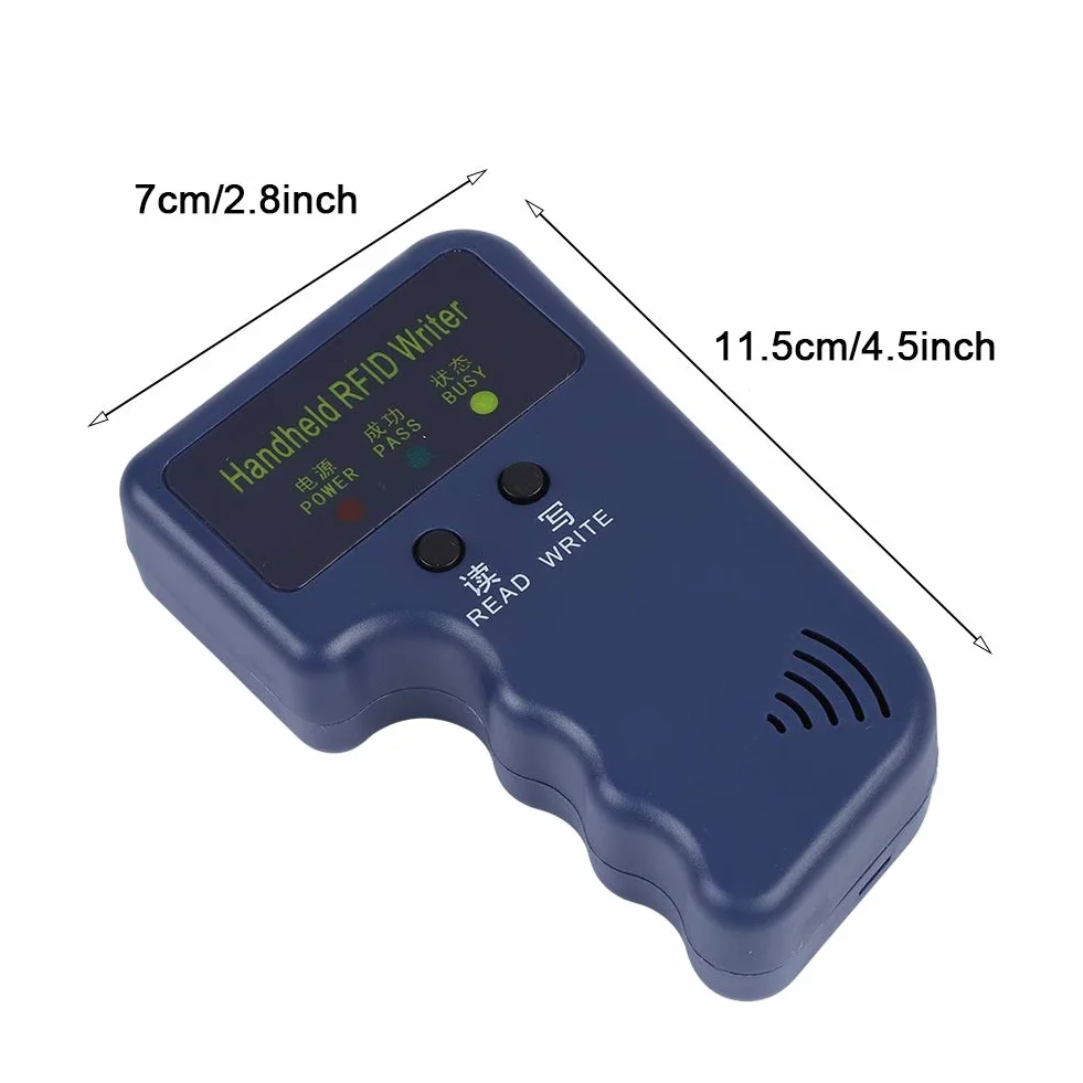 Kopiarka ręczna RFID, przenośne przenośne przenośne przenośne przenośne 125 kHz RFID ID karteczka i kopiarka i powielacz z 5 etykietami zapisywalne karty RFID EM4100 / EM410X