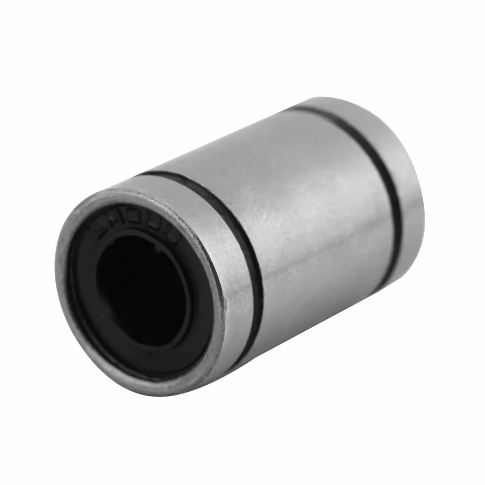 Akozon 10 sztuk LM8UU liniowe łożysko ruchu, liniowe łożysko kulkowe 8mm wału łożysko ślizgowe do drukarki 3D RepRap CNC