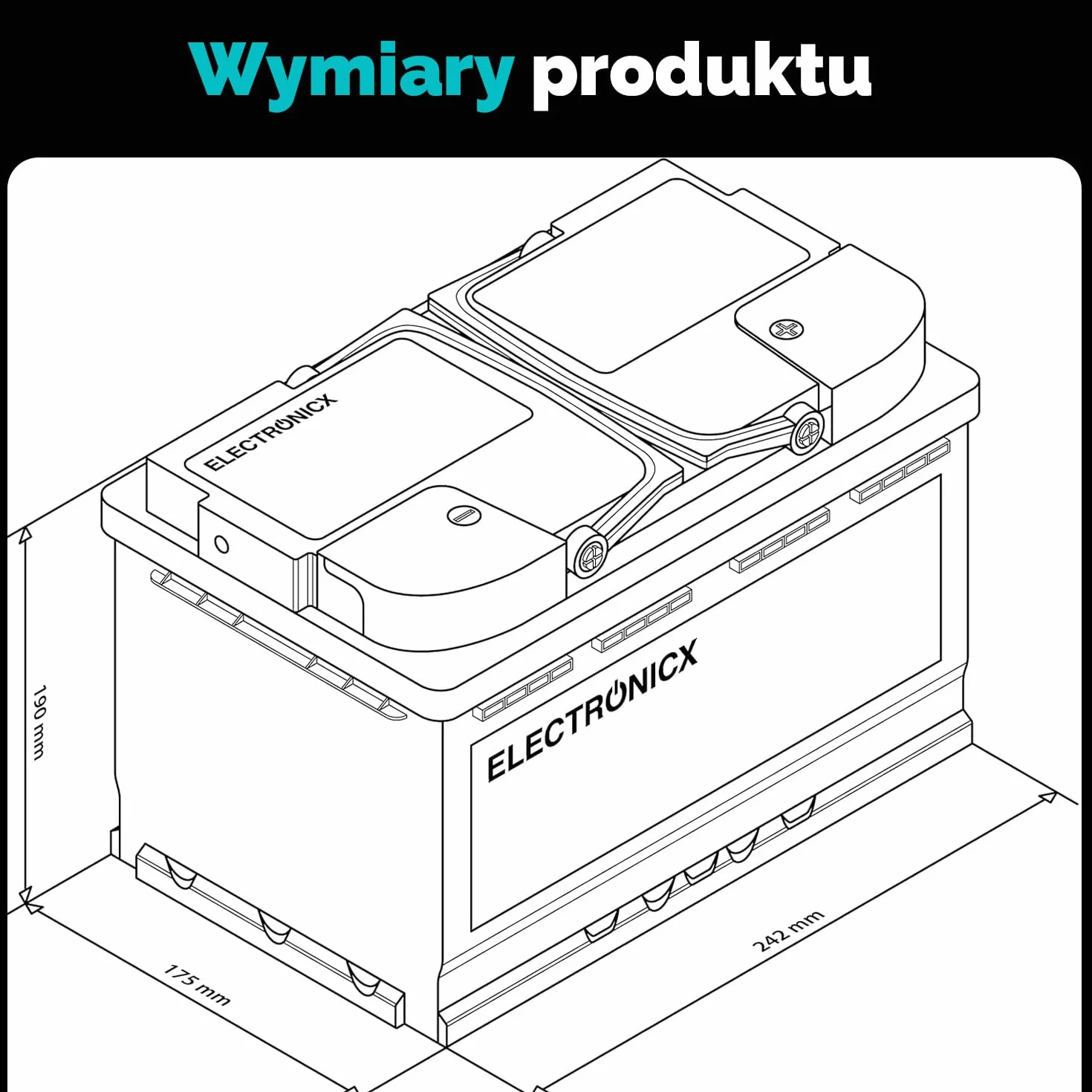 Bateria AGM 80Ah 12V – Akumulator Głęboko-Cykliczny Bezobsługowy do Kampera, Przyczepy, Łodzi, Movera, Systemów Solarnych i Zastosowań Off-Grid