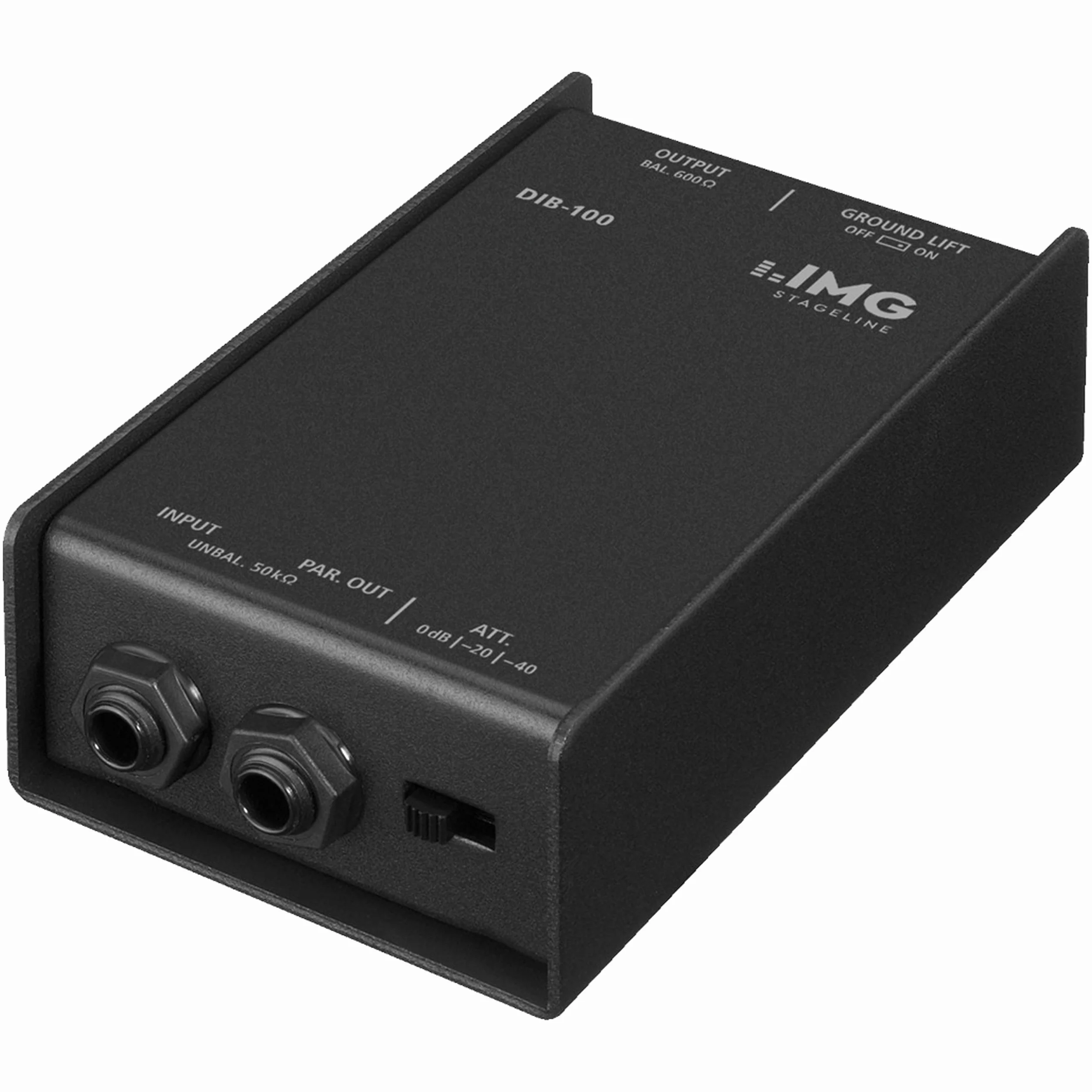 Img Stage Line 24.1140 StageLine DIB-100 DI Box DI Box, Czarny, ‎13 x 7.4 x 4.5 cm