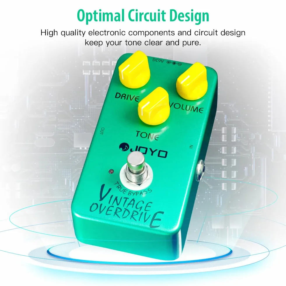 JOYO Vintage Overdrive Classic Tube Screamer do efektów gitary elektrycznej - True Bypass (JF-01)
