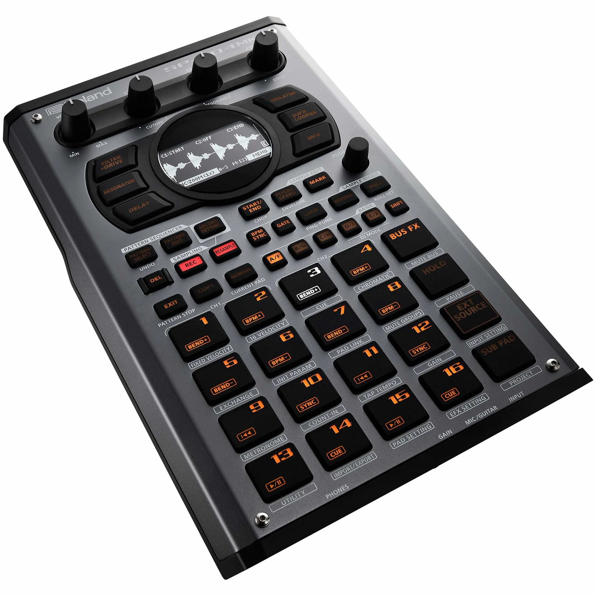Roland SP-404MKII Sampler i Efektor 16 GB Pamięci Wewnętrznej 32-Głosowa Polifonia 160 Sampli na Projekt