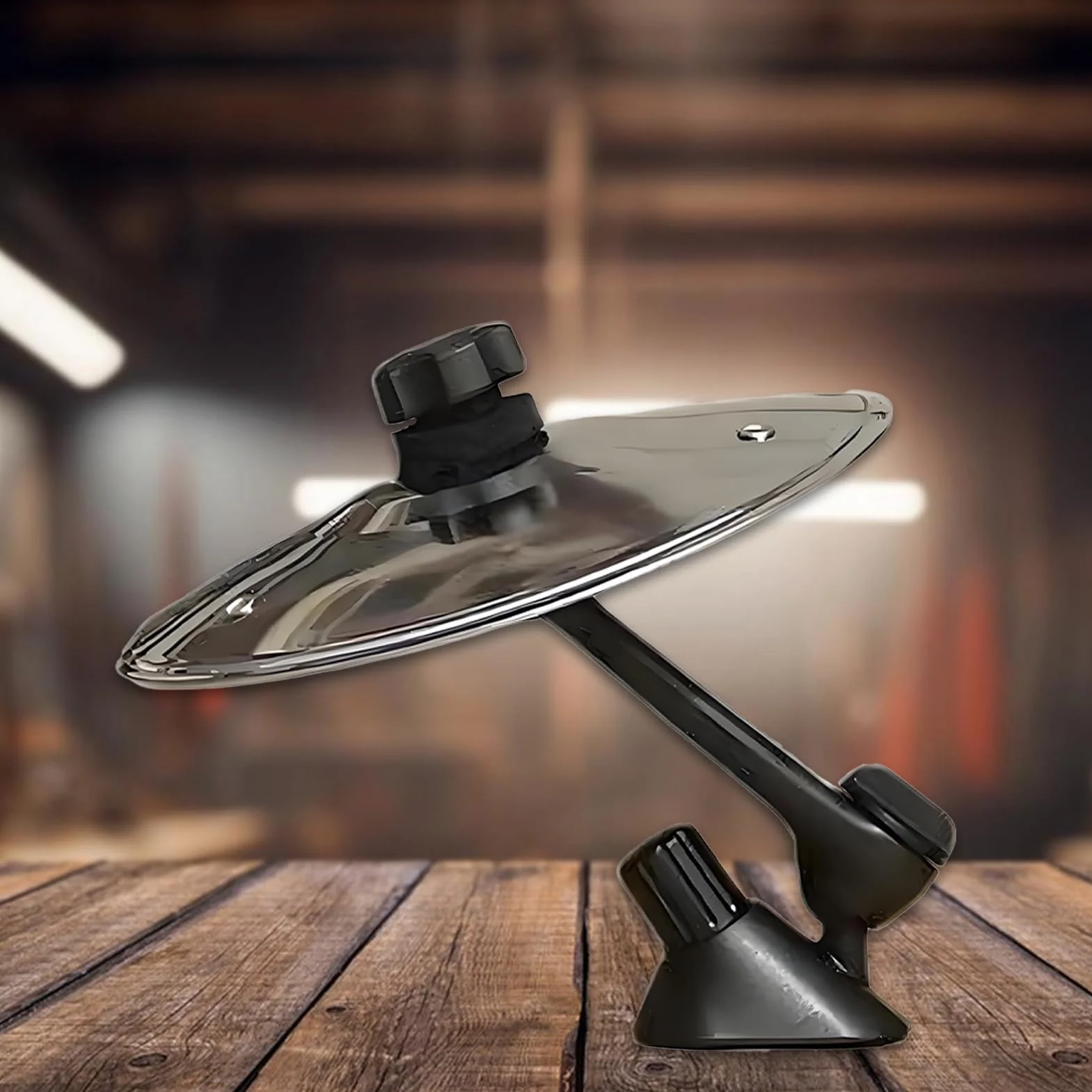 Stainless Steel Crash Cymbals, Dekoracja samochodu Wiatr, 5,51 x 5,31 cala kompaktowa łatwa instalacja, autentyczne akcesoria wiatrowe, stylowe wnętrze pojazdu do ciężarówki, Rv, Sedan