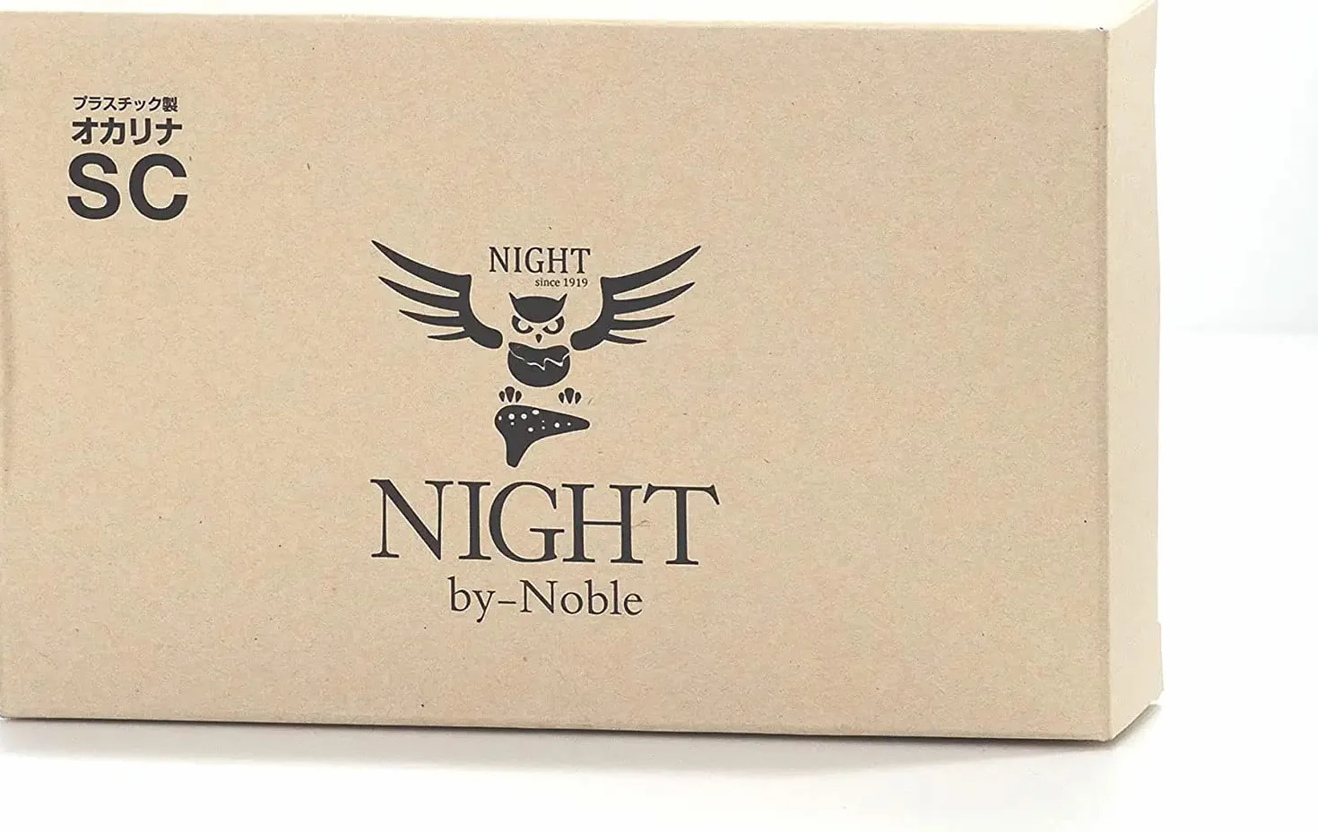 Night By Noble Plastikowy Ocarina SC Czarny Gumowe Wykończenie Sopran C Klucz
