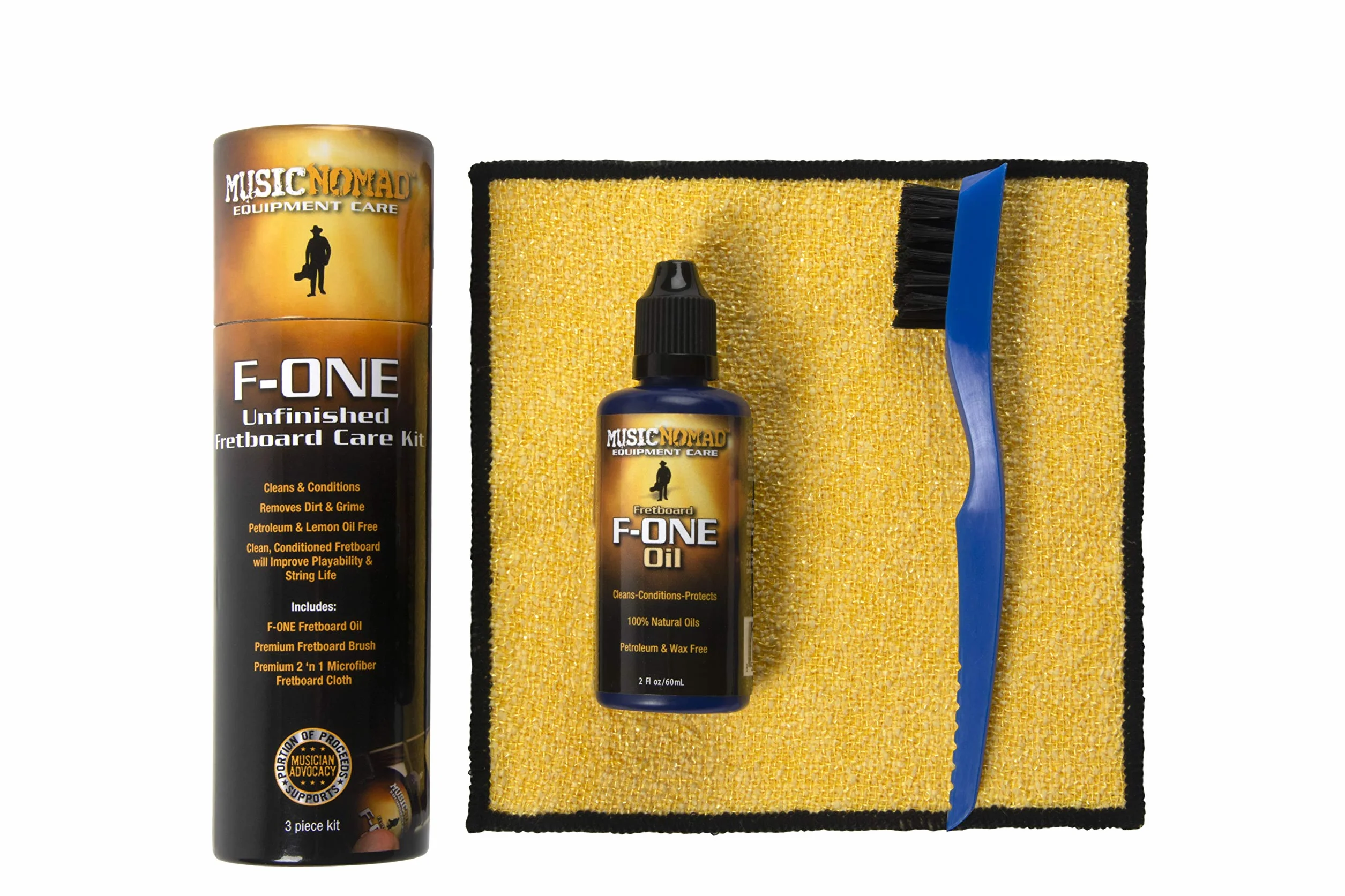MusicNomad MN125 F-ONE niefinished Fretboard Care Kit
