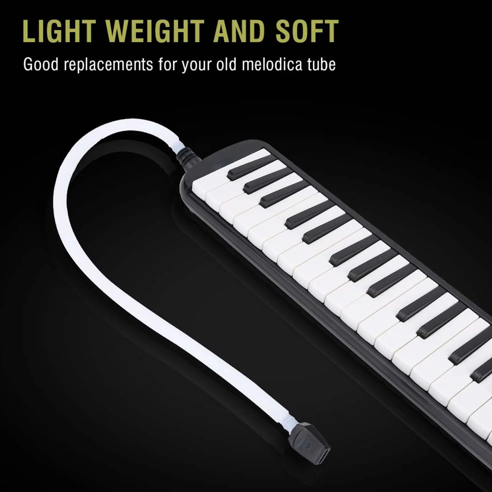 Rurka ustnika Melodica, elastyczny ustnik z tworzywa sztucznego o długości 57 cm, zawiera części zamienne do instrumentów