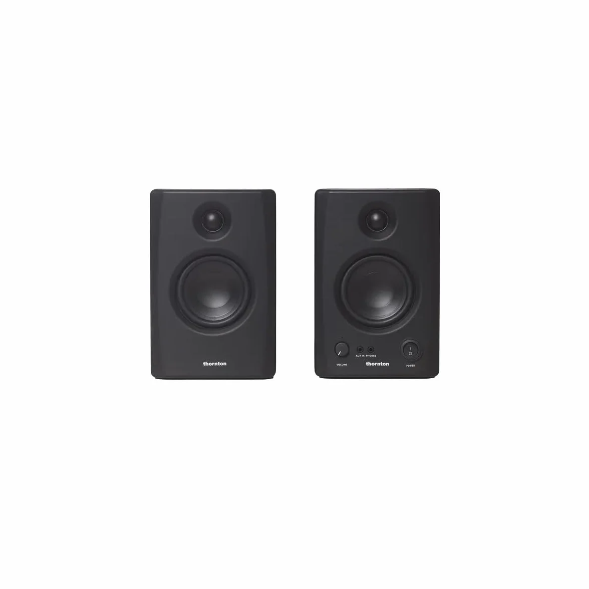 Thornton Pure 35 aktywnych monitorów studyjnych para 50 W klasa D symetryczne niezrównoważone wejścia BT