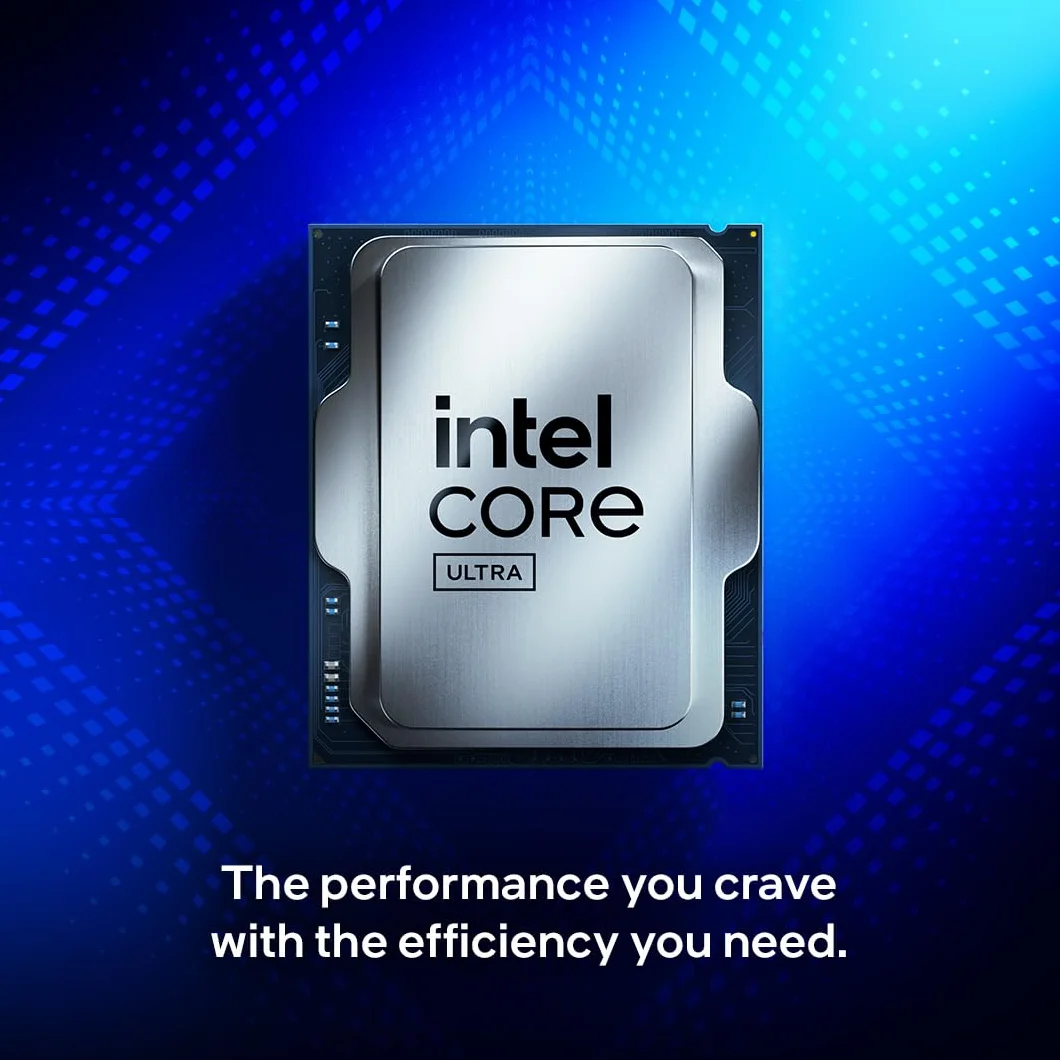 Procesor Intel Core Ultra 9 285 do komputerów stacjonarnych. 24 rdzenie (8 rdzeni wydajnościowych + 16 energooszczędnych) do 5,6 GHz.
