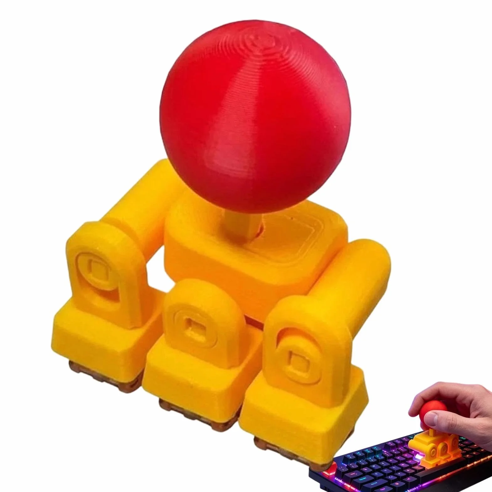 Joystick Keycaps - Cartoon Novelty Directional Pad, Mechanical Keyboard Switch Cover with Retro Console Aesthetic, Enhanced Tactile Feedback Accessory, Ideal for Esports Competition Home