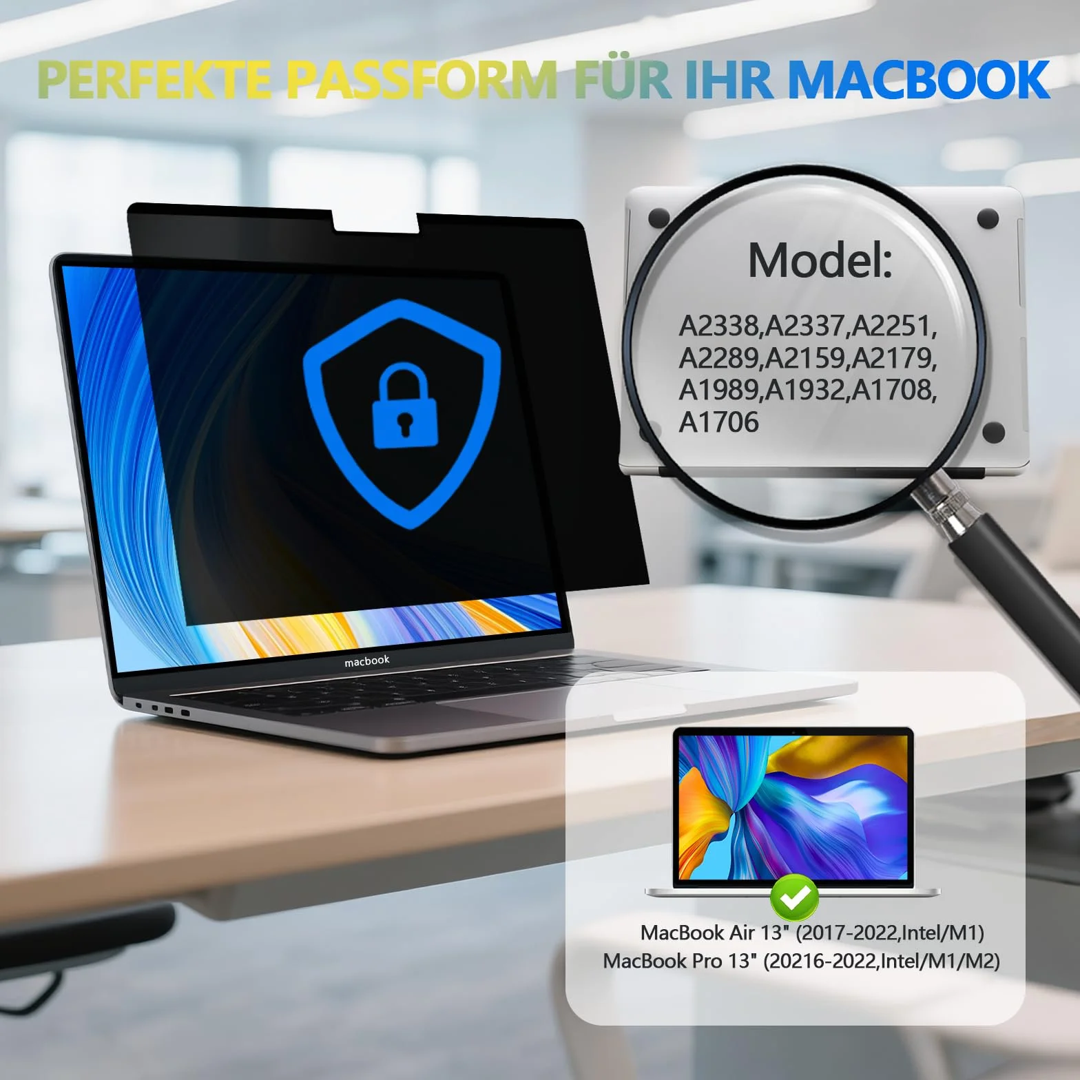 Filtr prywatyzujący do MacBook Pro 13 cali, MacBook Air 13 cali