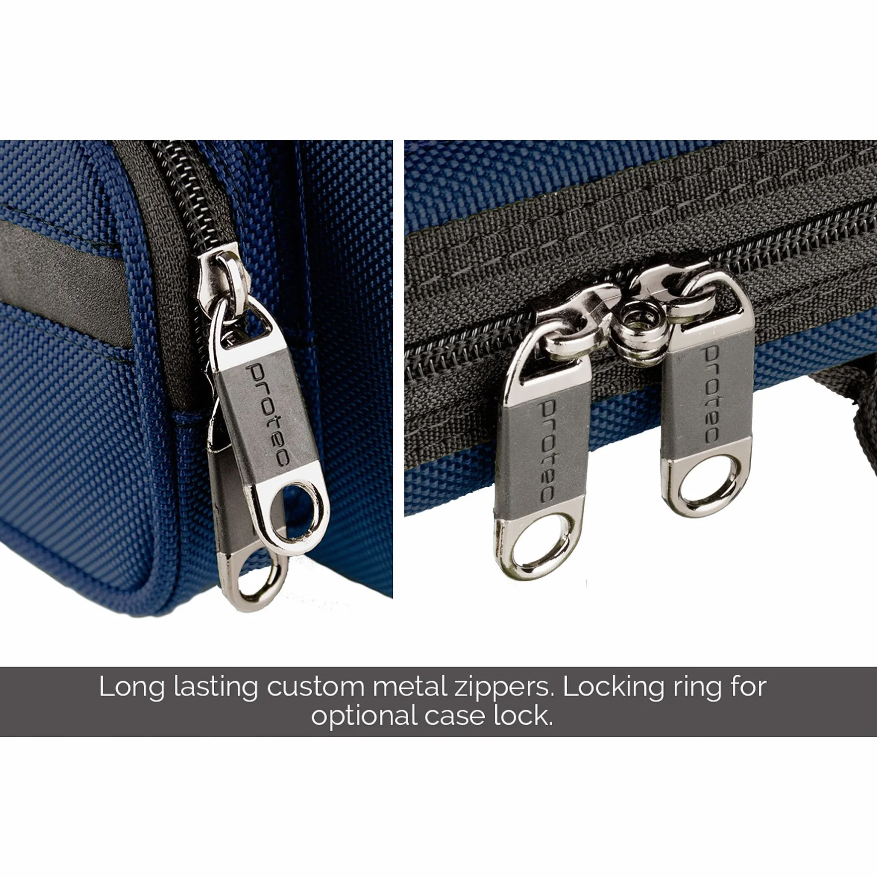 Protec Slimline PRO PAC etui na flet - niebieskie