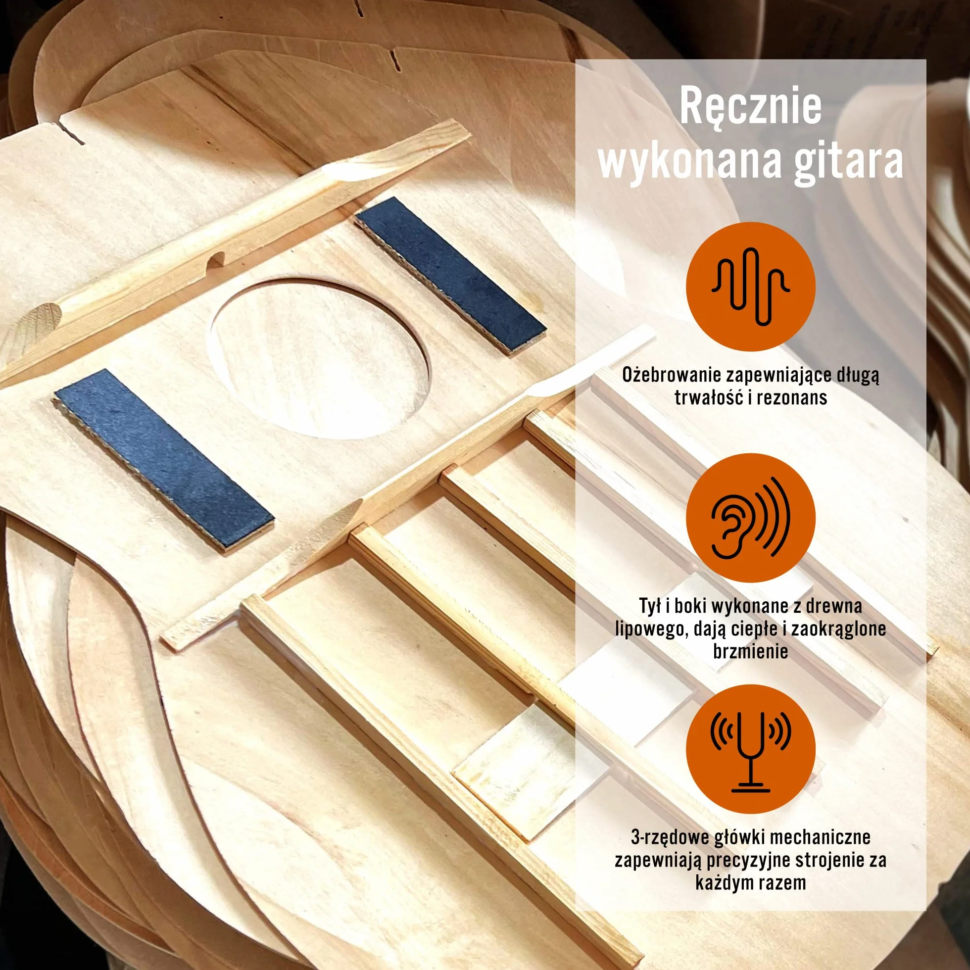 3rd Avenue Pełnowymiarowa gitara klasyczna FX zestaw startowy dla początkujących, gitara akustyczna z nylonowymi strunami, futerałem, kapodastrem i kostkami, naturalny