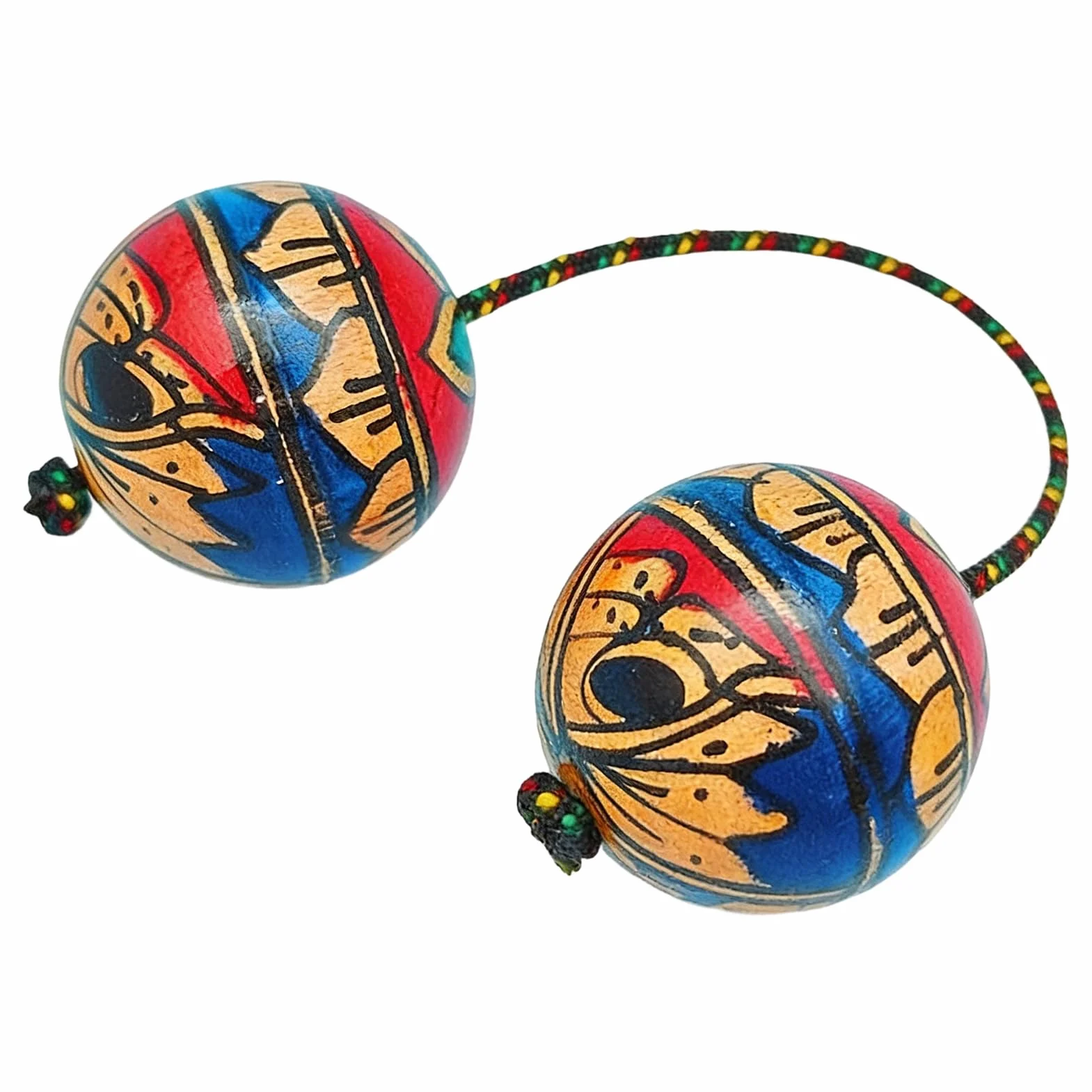 Asalato instrument perkusyjny do odtwarzania muzyki, drewniany bęben z regulowanym sznurkiem, kompaktowy rozmiar 5 x 4,8 cm, konstrukcja 50 g, idealny dla dzieci, dorosłych, na festiwal podróży