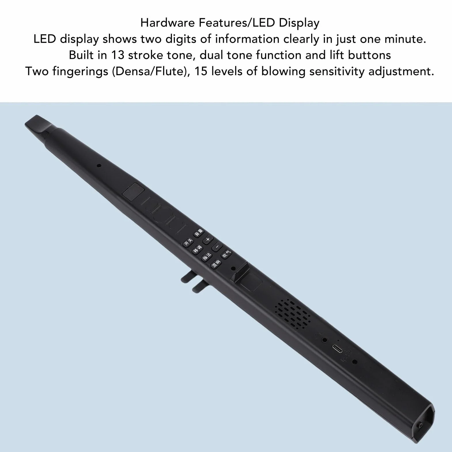 Saksofon Elektroniczny MIDI, Regulowany Wielofunkcyjny Instrument Dęty dla Studentów, Dorosłych, ABS 13