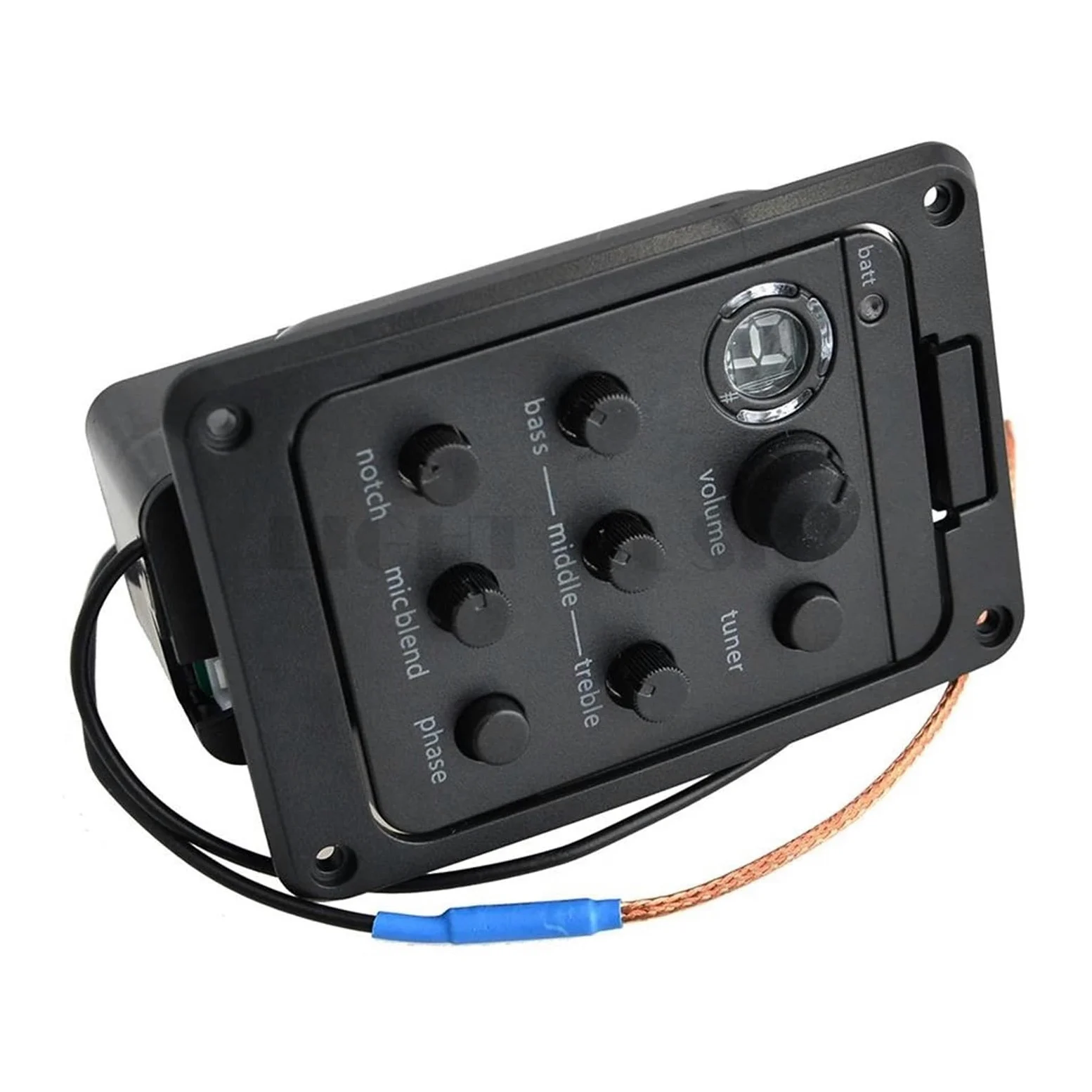 Przetworniki Do Gitary Akustycznej 10 Sztuk Przedwzmacniacz Gitary Akustycznej EQ Tuner Piezo Pickup Equalizer Z Mikrofonem Beat Board Dla Gitary Folkowej 301 201 101 Pickup(201 x 10pcs)