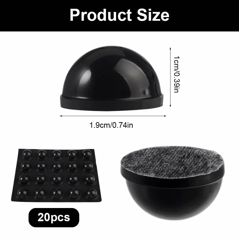 Silikonowe nóżki głośników, 20 sztuk, 19 x 10 mm, samoprzylepne nóżki izolacyjne, półkule, podkładki izolacyjne, antypoślizgowe gumowe nóżki, do urządzeń gospodarstwa domowego, małych kolców głośników