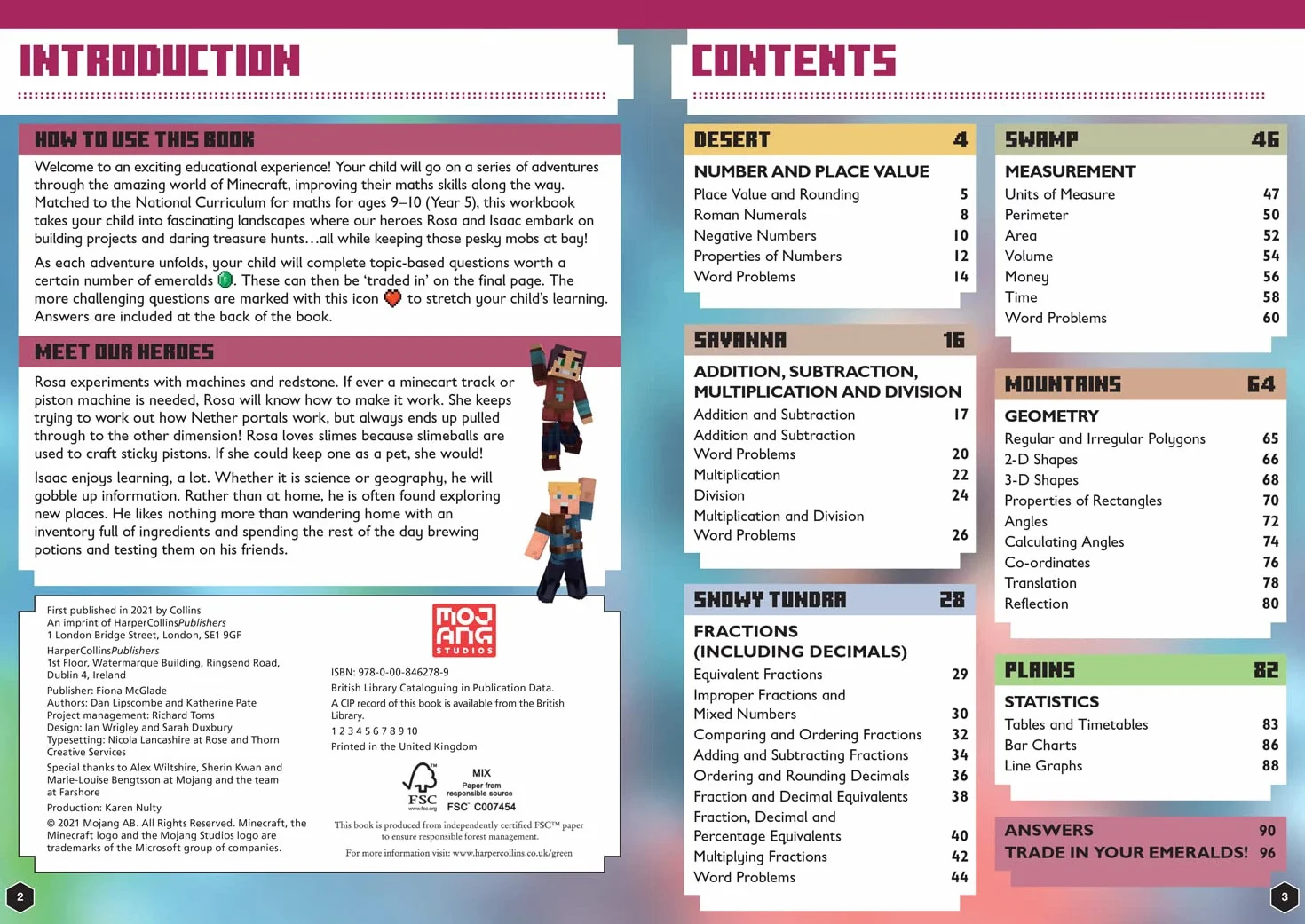 Minecraft Maths Ages 9-10: Official Workbook