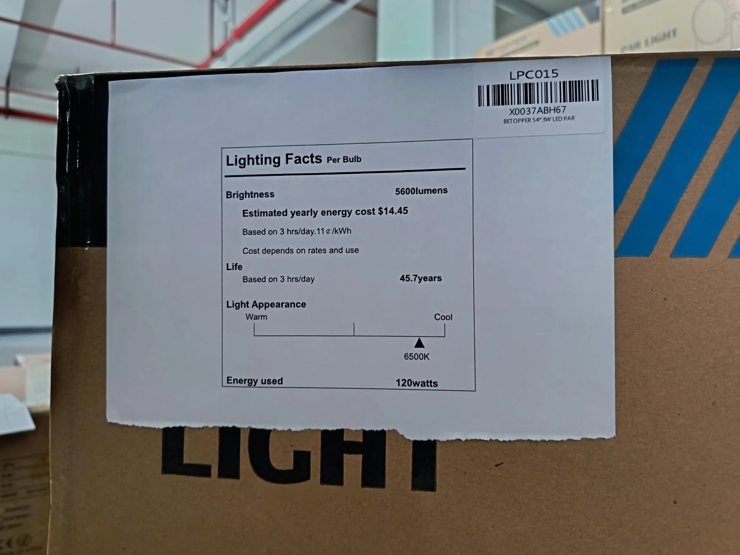 BETOPPER Reflektor LED 54 x 3 W, sterowanie muzyką/DMX512, RGB 3 w 1, 7 kolorów, oświetlenie sceniczne LED, do klubu, baru, na koncert,
