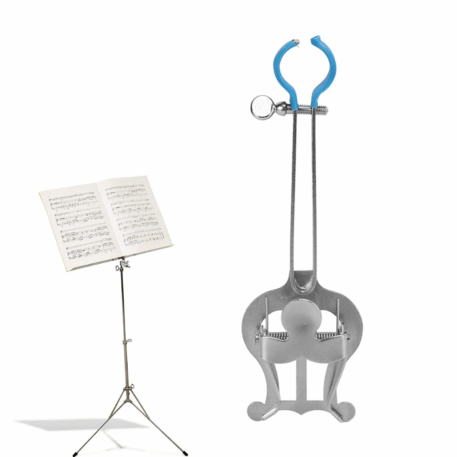 Trąbka Nuty Klip Lyre Music Clamp Stojak Uchwyt Muzyczny Instrument Muzyczny Akcesoria do Trąbki w Marching Iron Silver