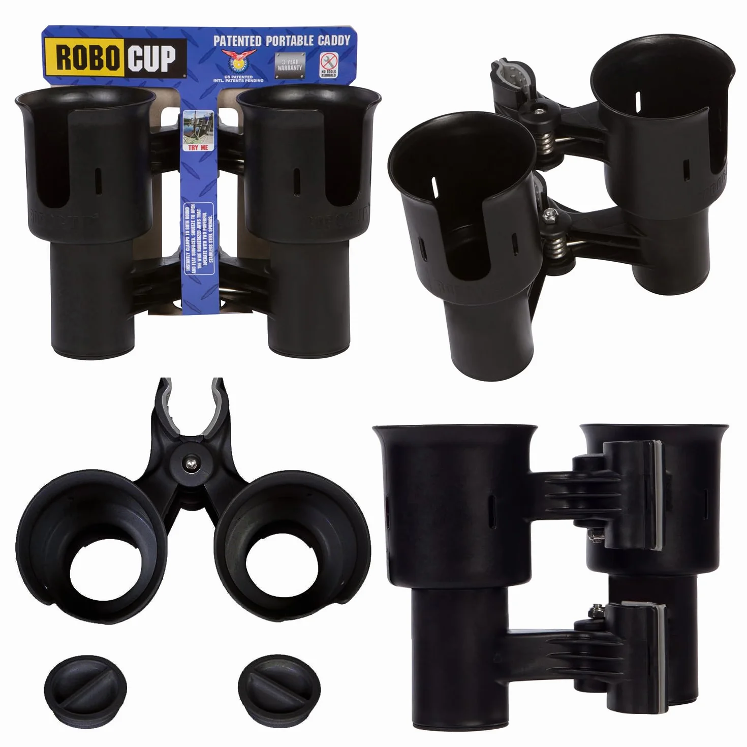 ROBOCUP 12 kolorów, najlepszy uchwyt na kubki na napoje, wędkę/kijki, łódź, krzesło plażowe/wózek golfowy/wózek inwalidzki/spacerowicz/pałeczki bębnowe/stojak na mikrofon