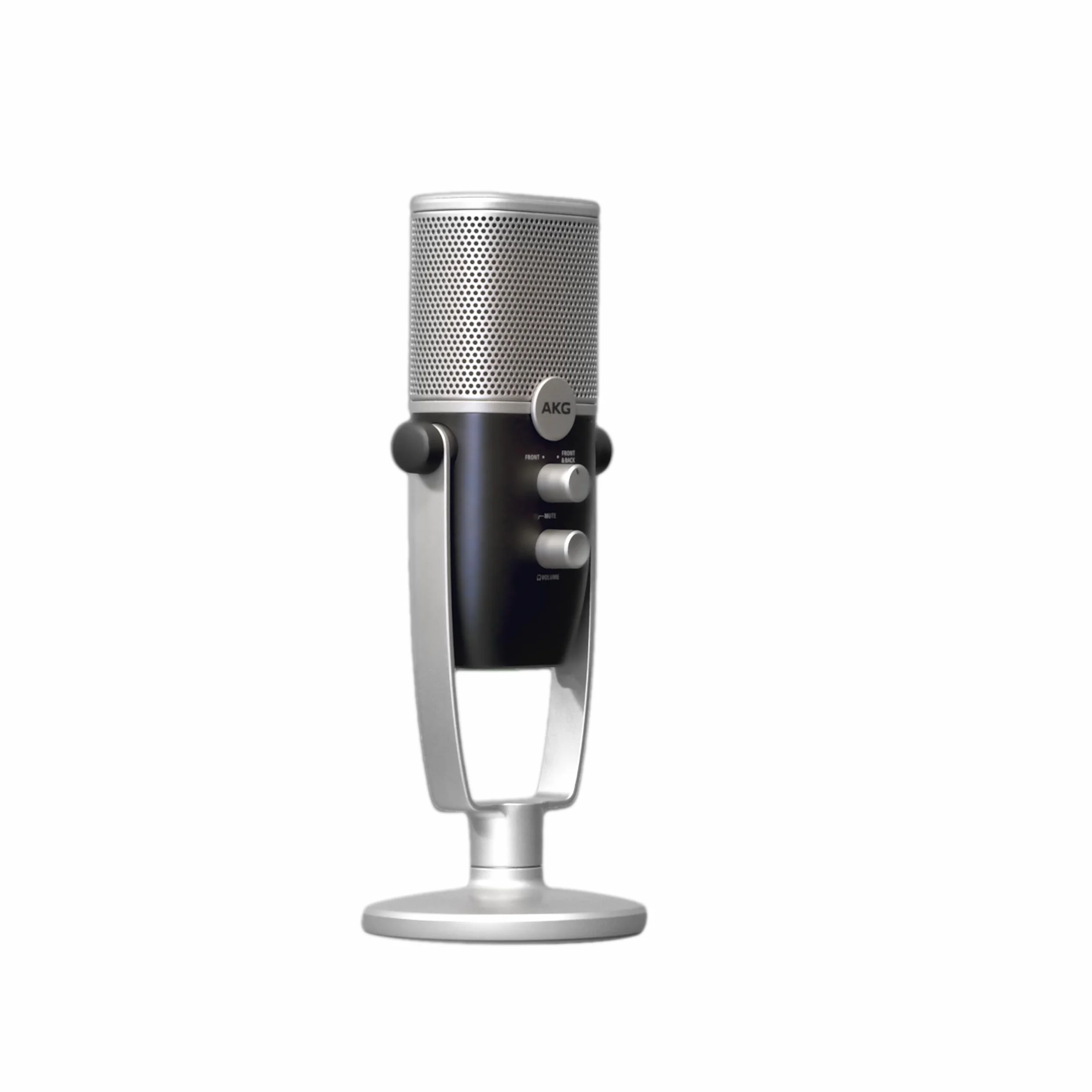 AKG Pro Audio Ara profesjonalny mikrofon pojemnościowy USB-C, podwójny wzór, niebieski i srebrny