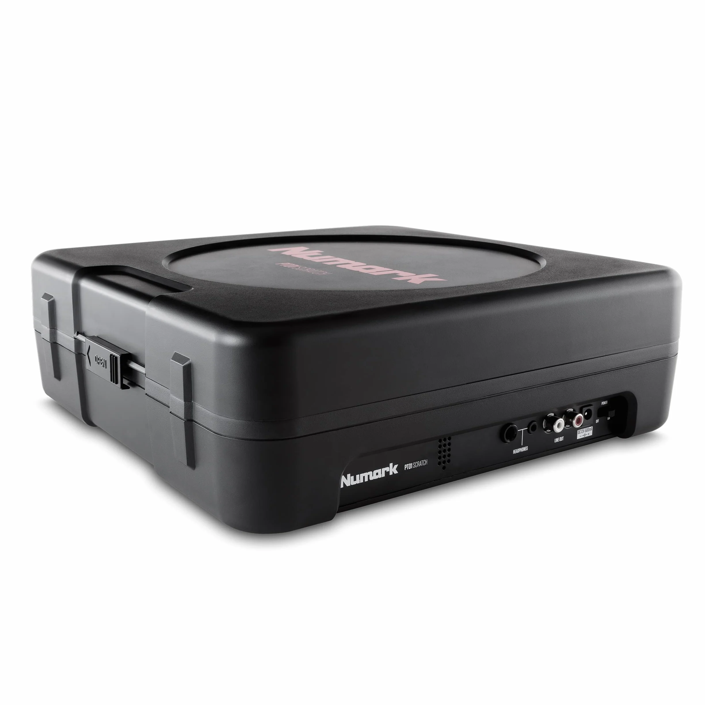 Numark PT01 Przenośny gramofon z przełącznikiem scratch i futerałem transportowym