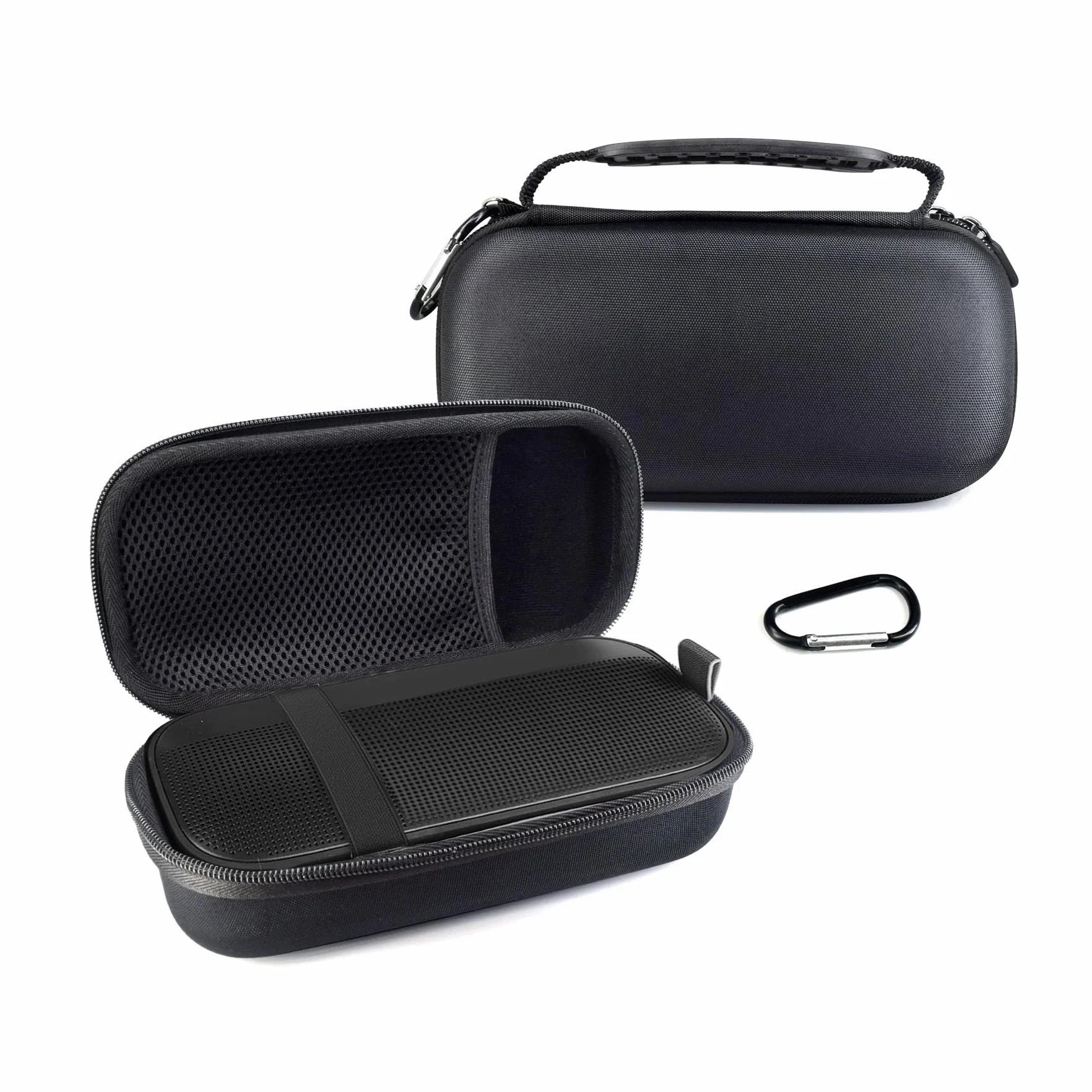 Futerał do przenoszenia głośnika Bose SoundLink Flex, przenośny twardy futerał podróżny do przechowywania głośników Bose SoundLink Flex (czarny)
