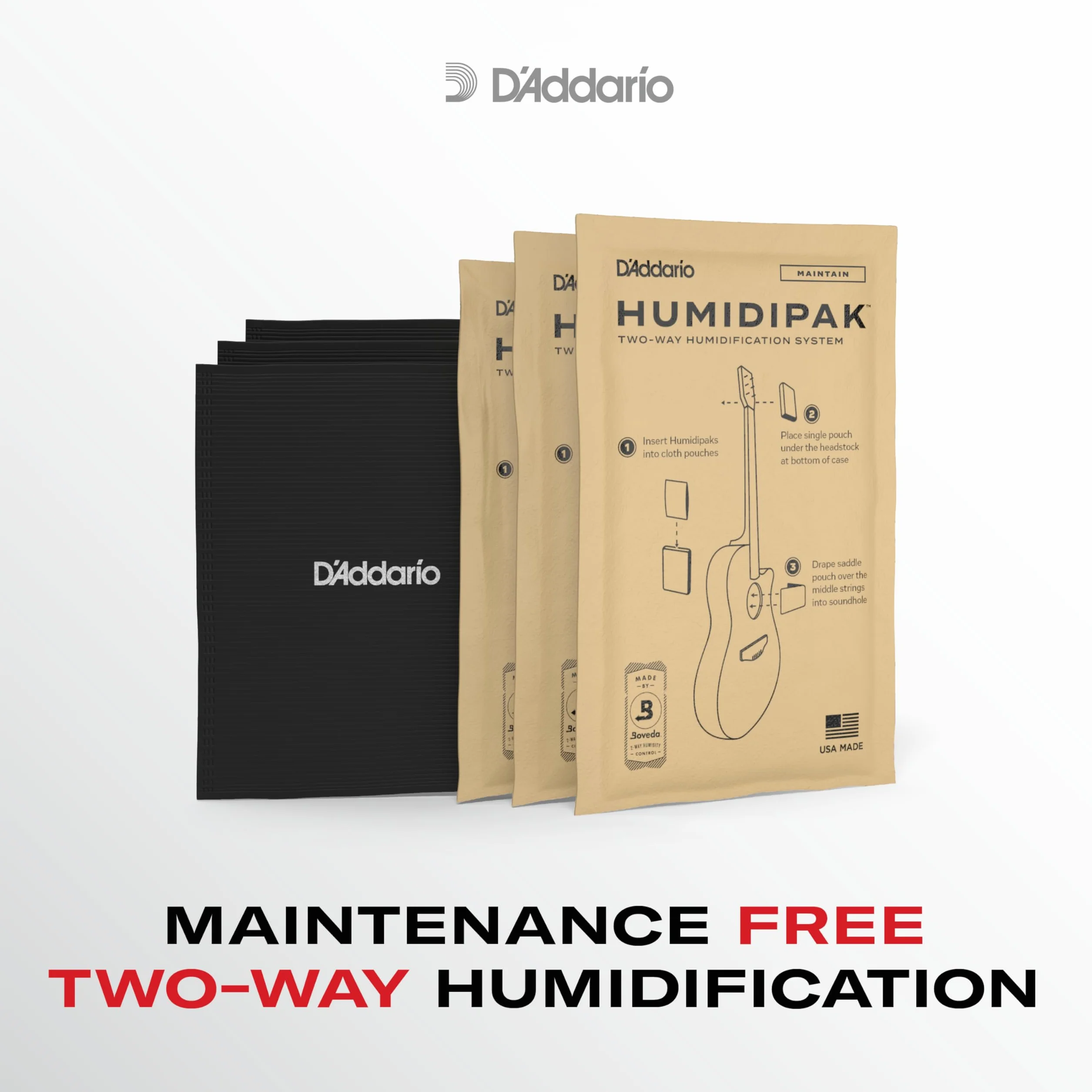 D'Addario PW-HPAP-03 Absorb Replacement 3-Pack - Akcesorium do gitar