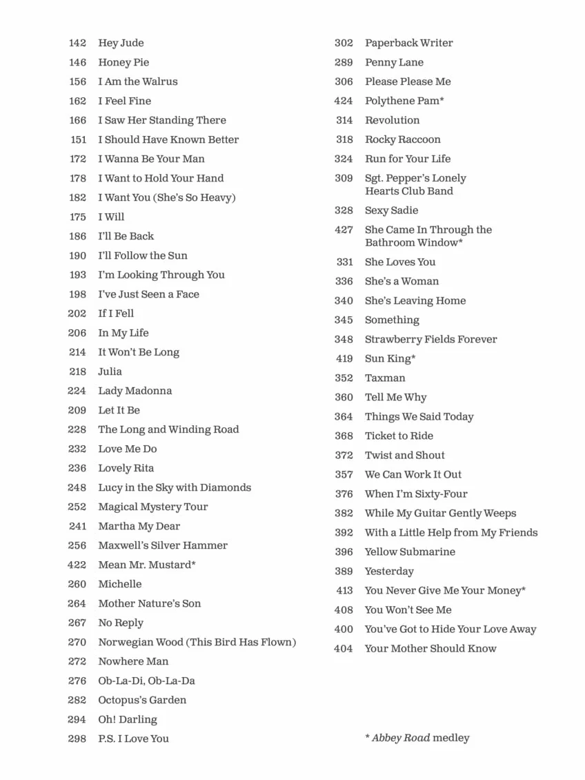 The beatles sheet music collection - piano, voix & guitare - 105 titres & 440 pages