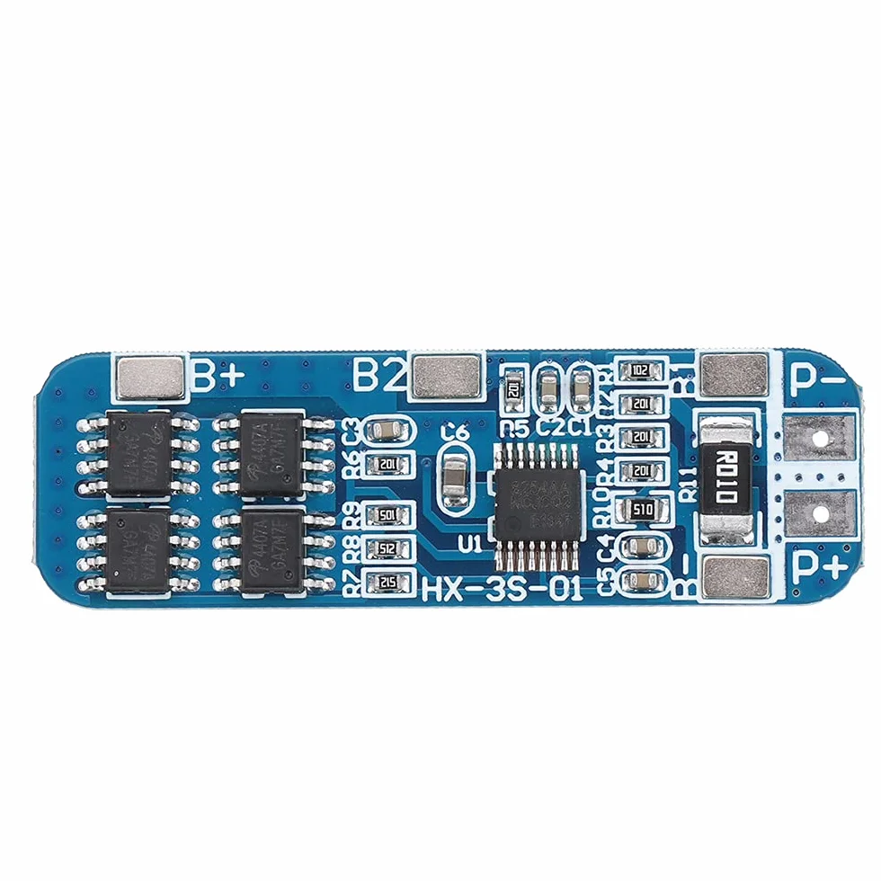 DollaTek 2 sztuki 3S 12V 18650 10A BMS ?adowarka litowo-jonowa bateria litowa karta ochronna 10,8V 11,1V 12,6V