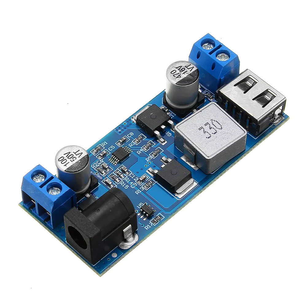 DollaTek DC-DC 24 V/12 V do 5 V 5 A Step Down zasilacz konwerter blokady regulowany modu? ?adowania USB Step-down