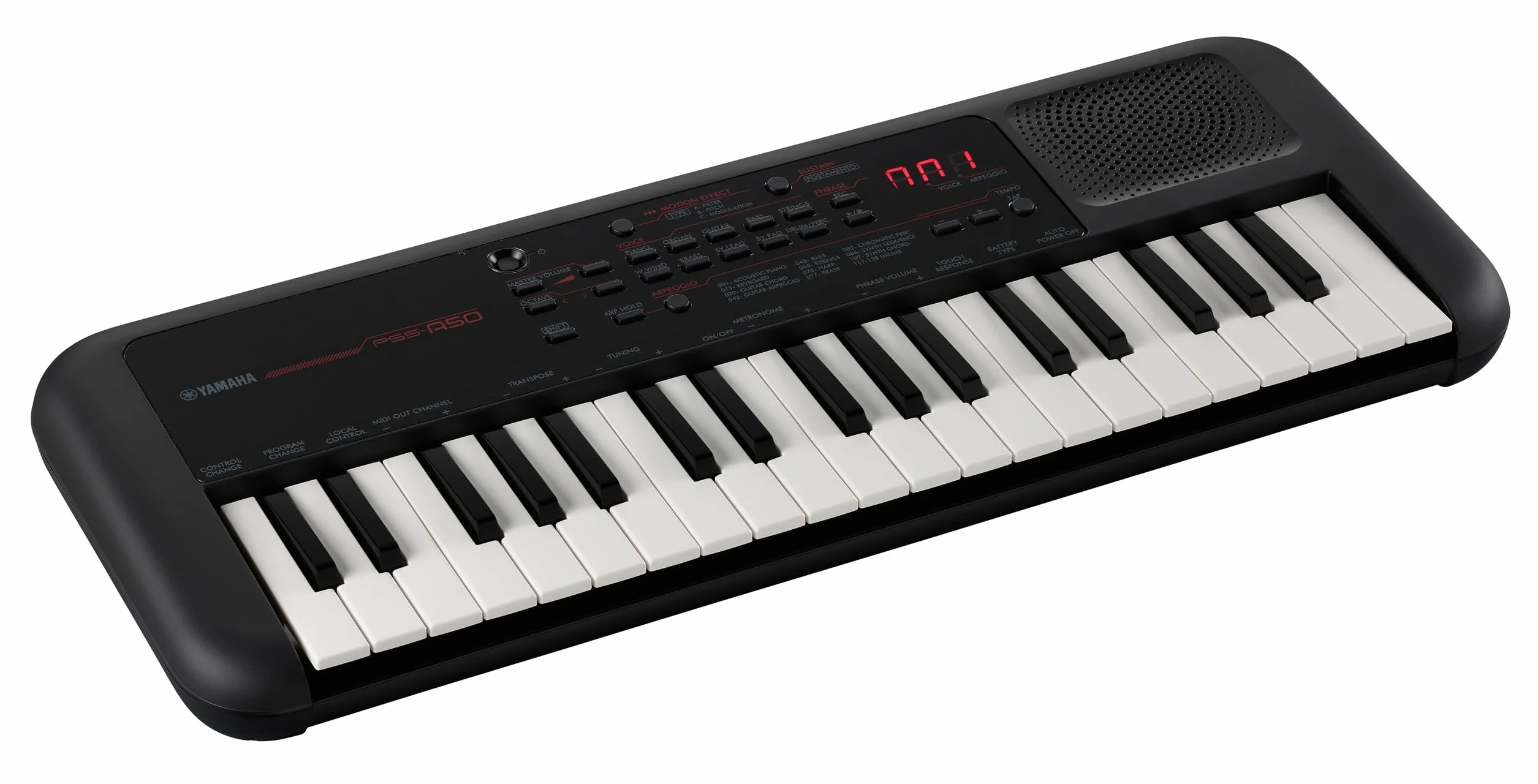 Yamaha Keyboard, Czarny, 37 Klawiszy, 50.6 x 20.1 x 5.4 cm