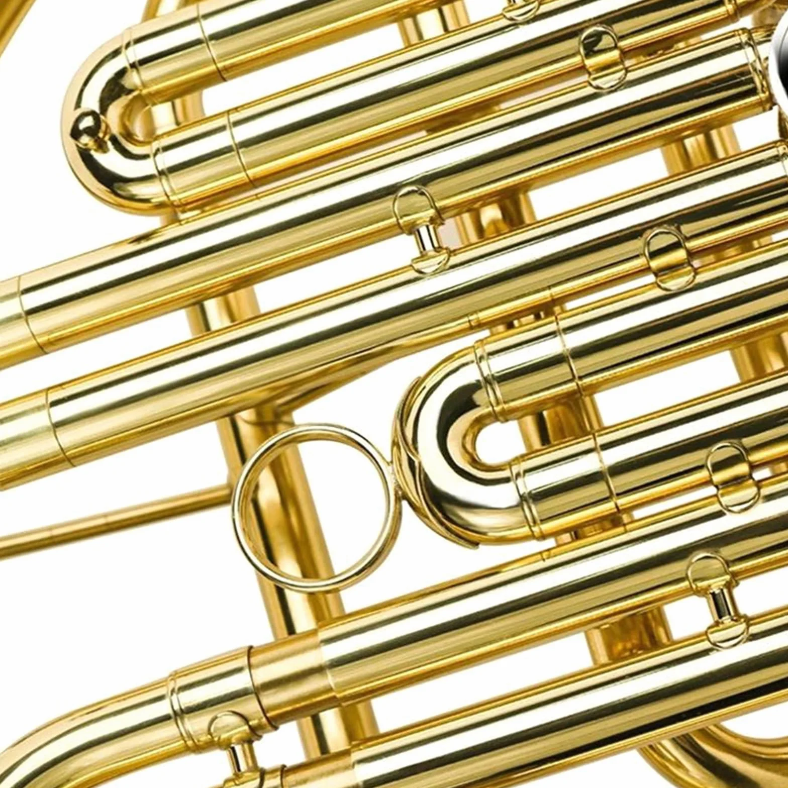 Róg francuski Metalowy płaski klucz B przenośny francuski róg początkujący profesjonalny instrument muzyczny
