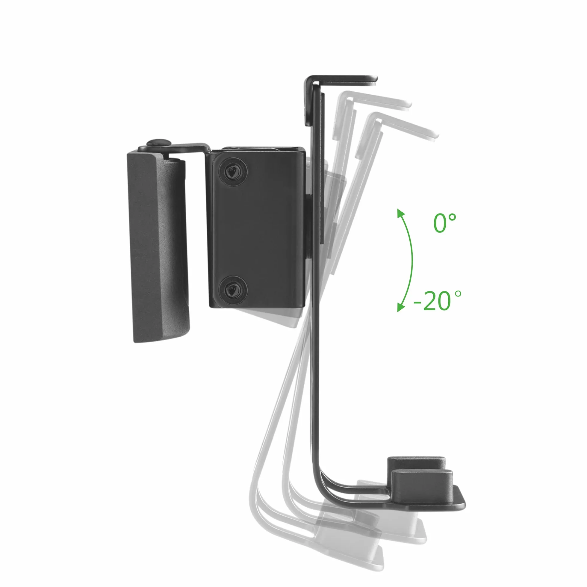 conecto Uchwyt ścienny na głośnik, kompatybilny z Sonos® One, Sonos® One SL, Sonos® Play:1, nośność: 3 kg, zestaw 2 szt., czarny