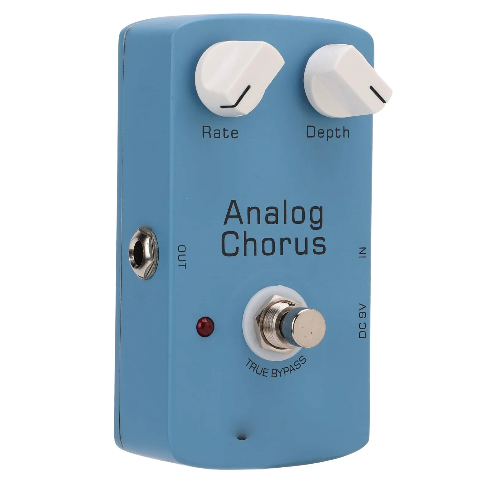 POENVFPO Analogowy pedał Efektów Gitarowych Chorus z True Bypass, metalową konstrukcją, regulacją Prędkości i Głębokości dla Gitary Elektrycznej, technologią BBD