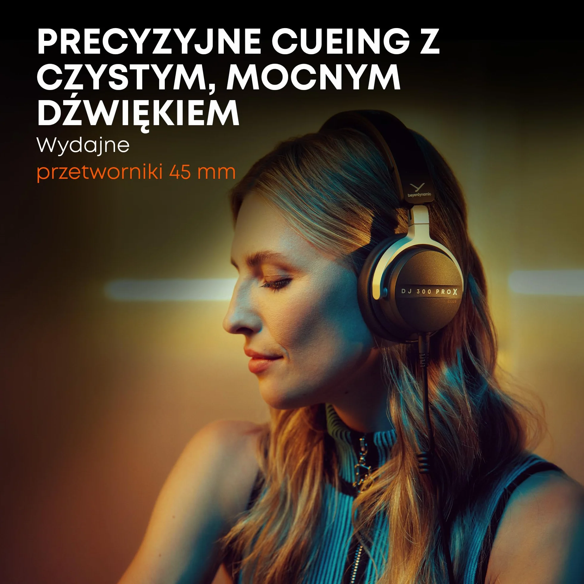 beyerdynamic DJ 300 PRO X CLUB profesjonalne słuchawki dla DJ 2 w 1, zmiana na słuchawki nauszne jako elastyczna funkcja stylu i użytkowania dla profesjonalnych DJ-ów