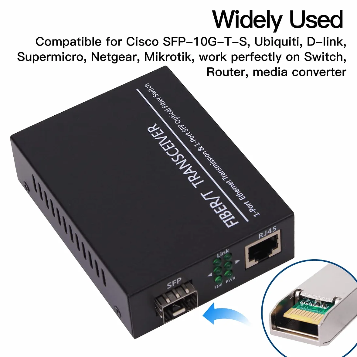 2 sztuki modułu miedzianego 1.25/2.5/5/10G SFP+ RJ45 - do 30 m z CAT.6a/7 kompatybilność z nadajnikami Cisco, Ubiquiti, Netgear, D-Link, Supermicro, TP-Link, Mikrotik, Unifi i innymi, SFP 10GBase-T
