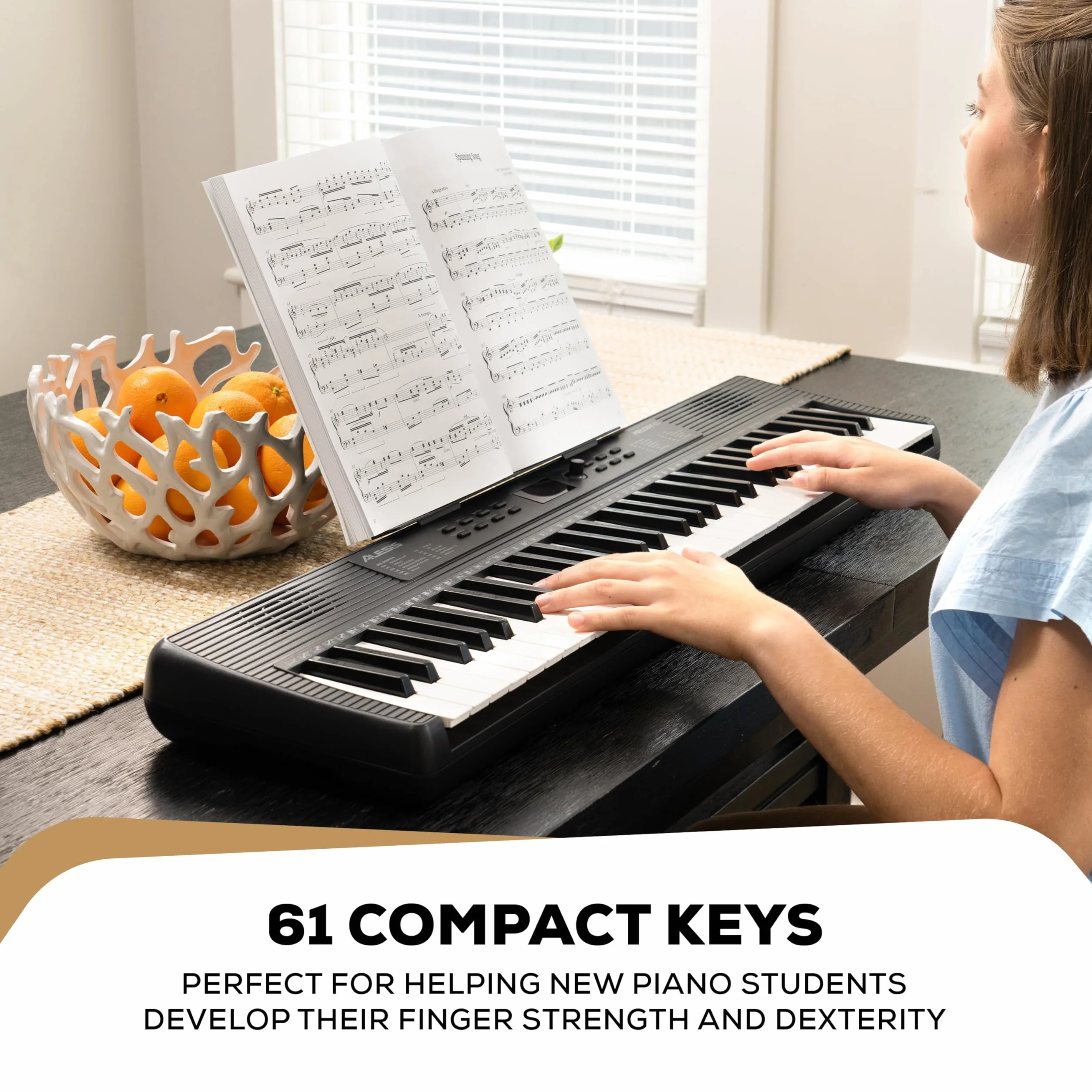 Alesis Melody 61 Pianino dla Początkujących 61 Klawiszy Głośniki Podpórka pod Nuty Tablet 300 Brzmień Lekcje Gry