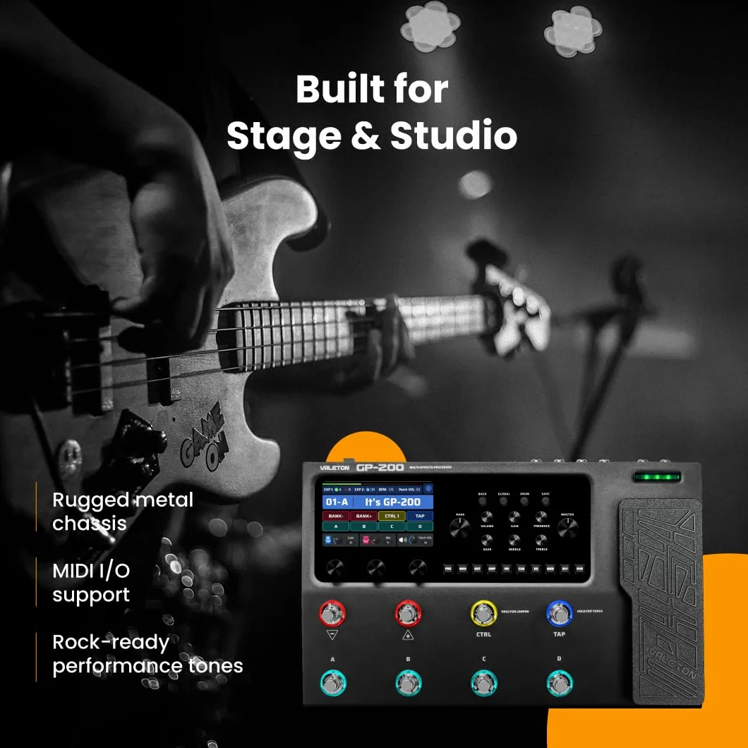 Valeton Procesor GP200 Multi Effects + Gig Bag Black Bundle