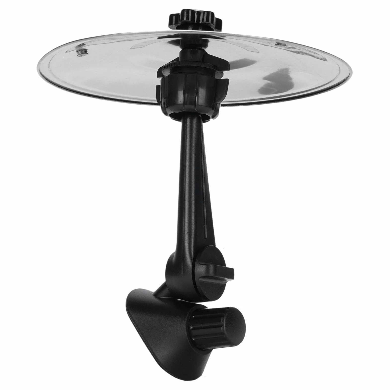 RiToEasysports CARMAC CYMBAL AIR AIR CENT MINI DRUM CYMBAL CLIPON Rodzaj Pulpitów Samochodowych z Regulowanym Stopem ABS ABS dla Miłośników Muzyki Perkusistów (SILVER)
