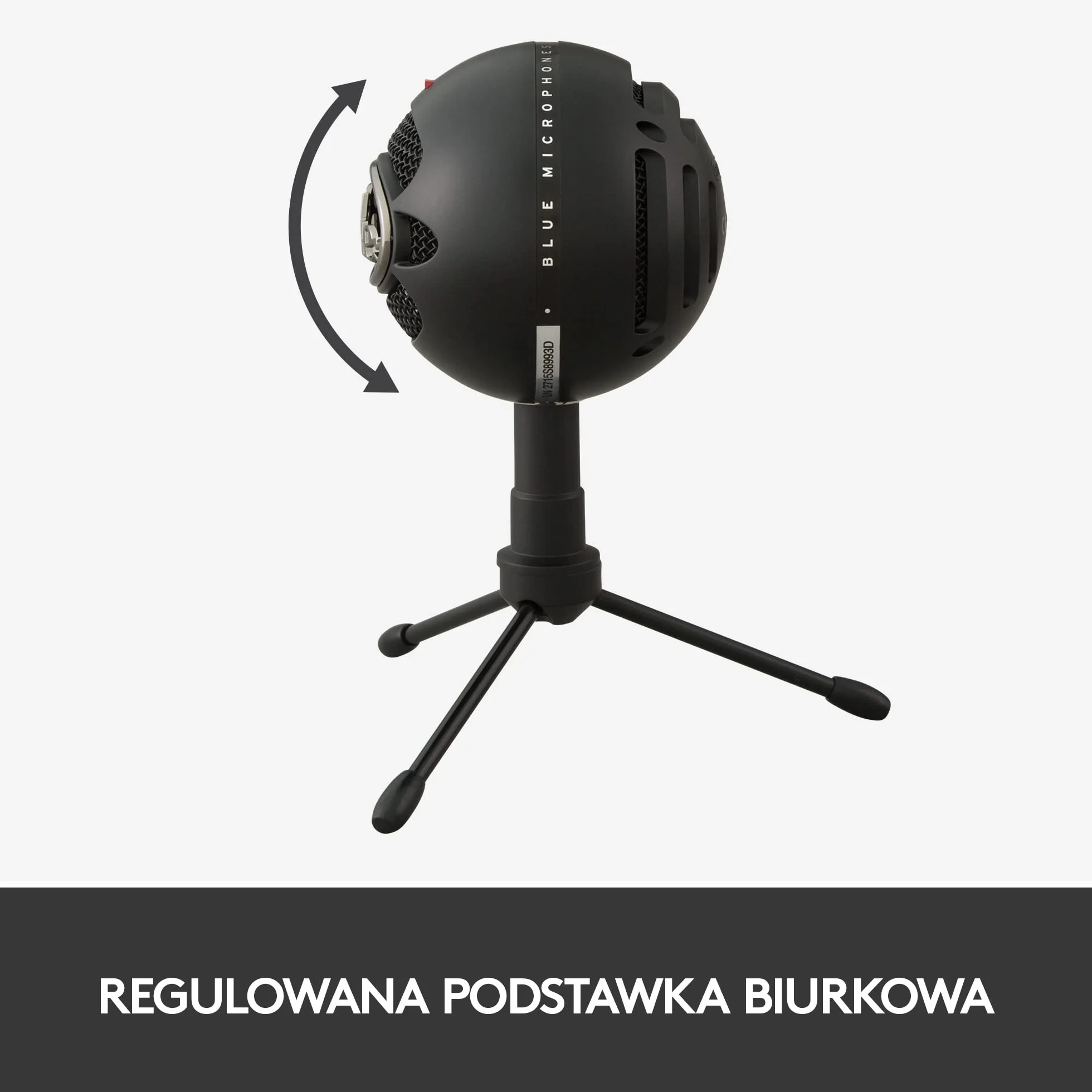 Blue Snowball Mikrofon USB do PC, Maca, Gamingu, Nagrywania, Streamingu, Podcasów, Kardioidalny, Dookólny Mikrofon Pojemnościowy, Stylowy Design Retro - Czarny