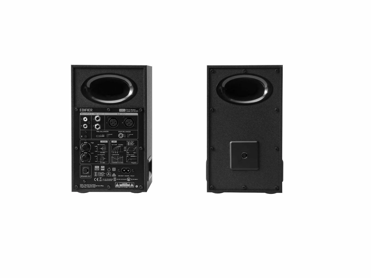 Edifier MR5 aktywne głośniki studyjne | Hi-Res 3-drożny monitor 110 W + Tri-Amped Crossover |XLR, TRS, RCA + AUX|LDAC Wireless 24 bit/96 kHz|ConneX-App|EQ + przedni regulator |2 kolory (czarny)